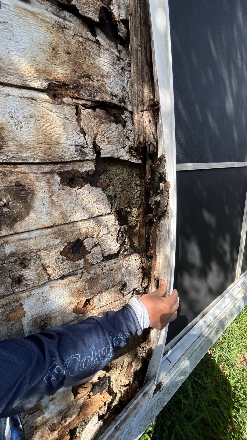 Rotting away under the Oaks by Bayfront Roofing and Construction