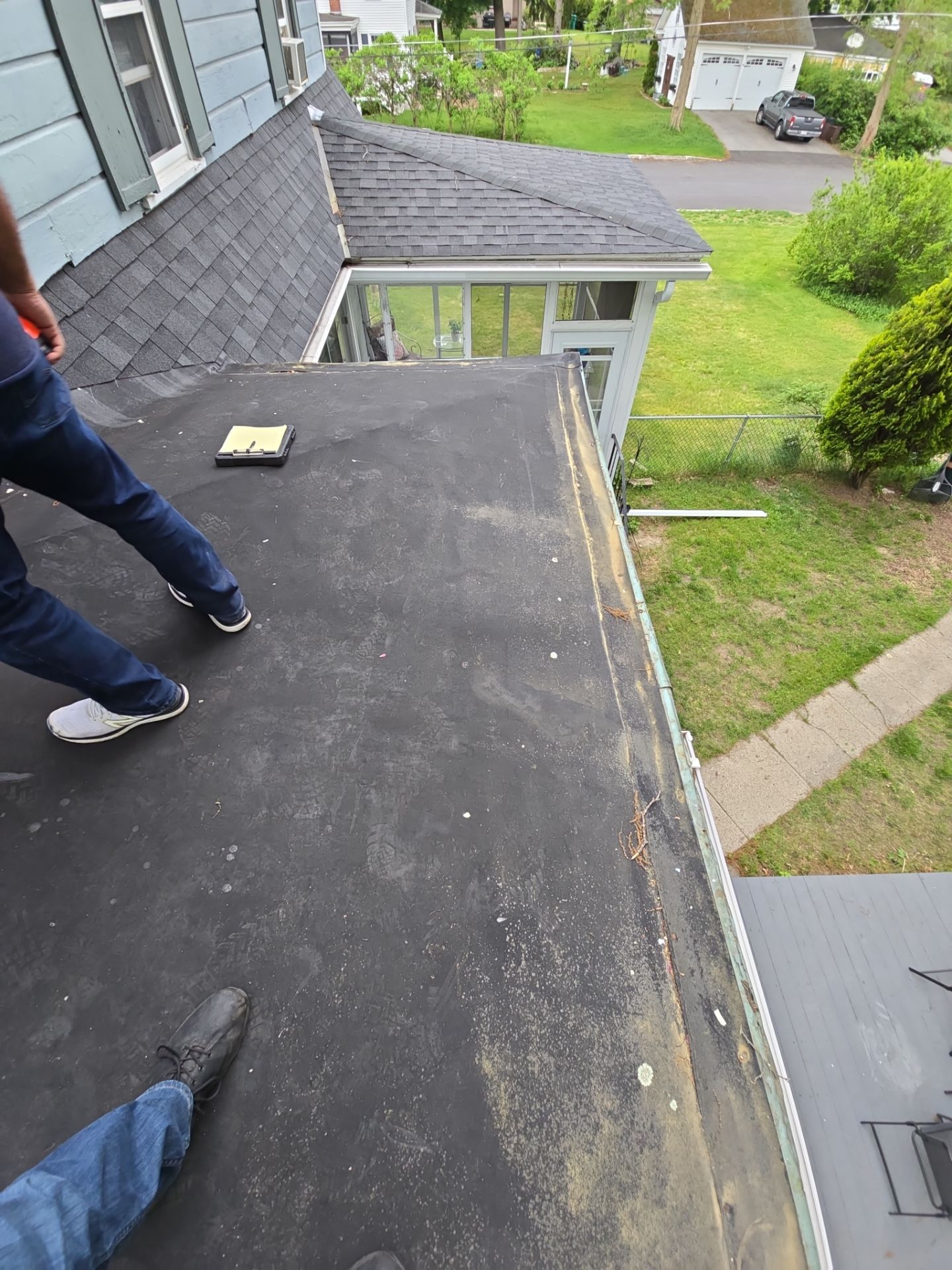 EPDM Flat Roof Replacement by Mighty Dog Roofing of Greater Middlesex County