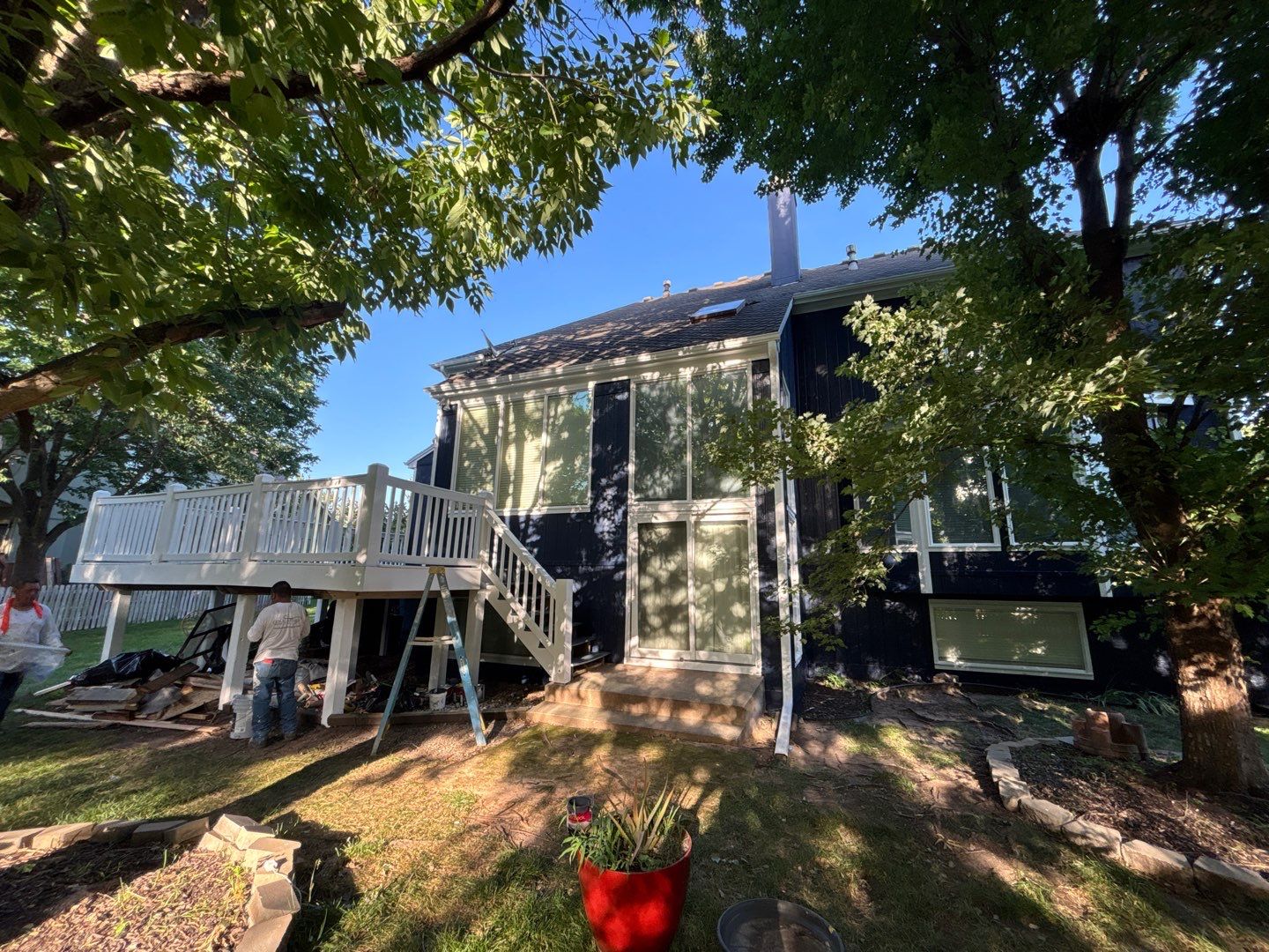 Exterior Painting and Extensive Wood Rot Repair in Overland Park by Cougar Painting