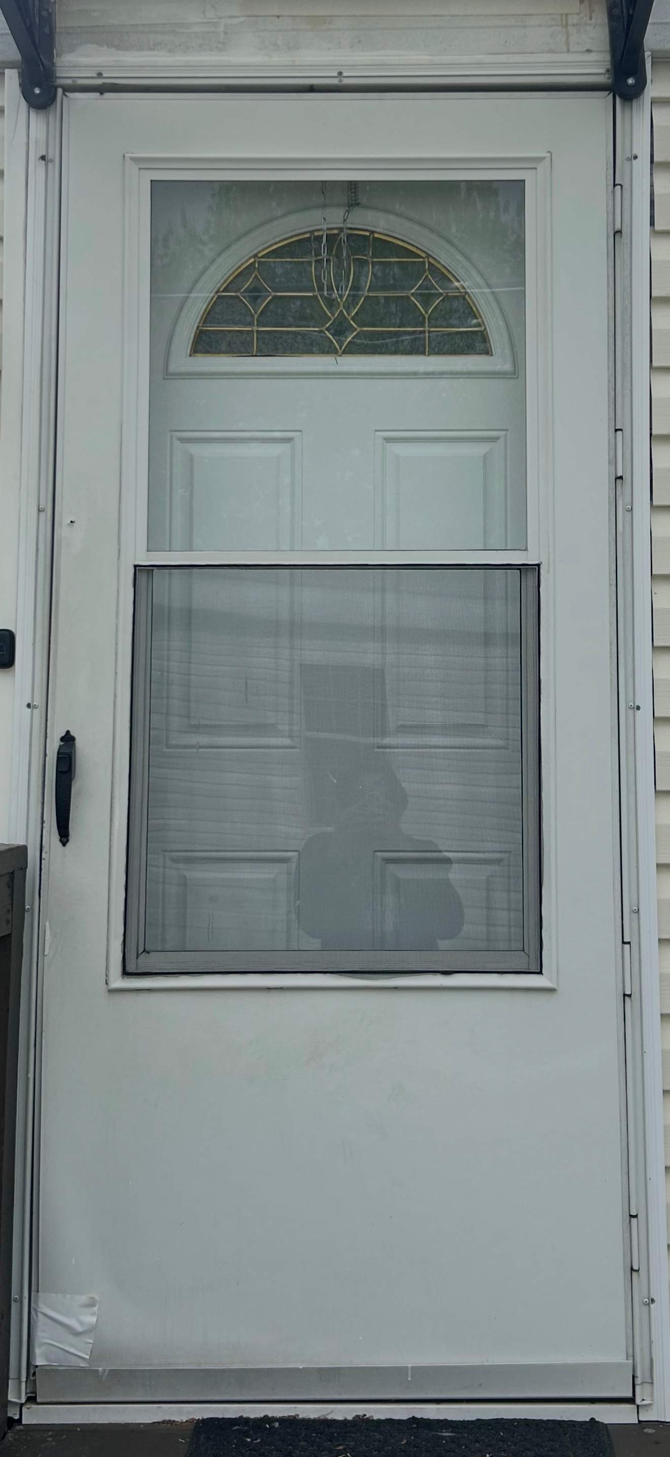 White Storm Door Installation & Entryway Upgrade – Bear, DE by Laser Focused Solutions LLC