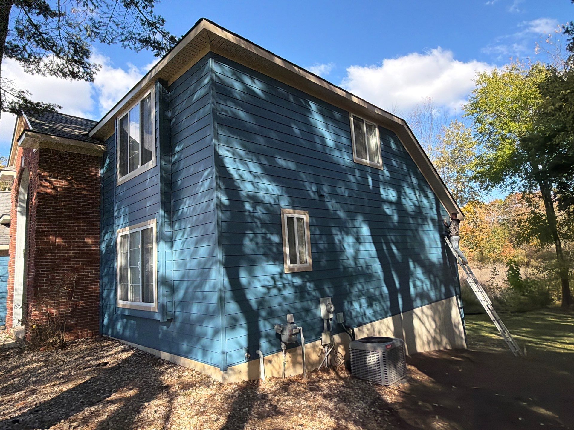 Siding Replacement using Ascend Laguna Blue by 180 Contractors