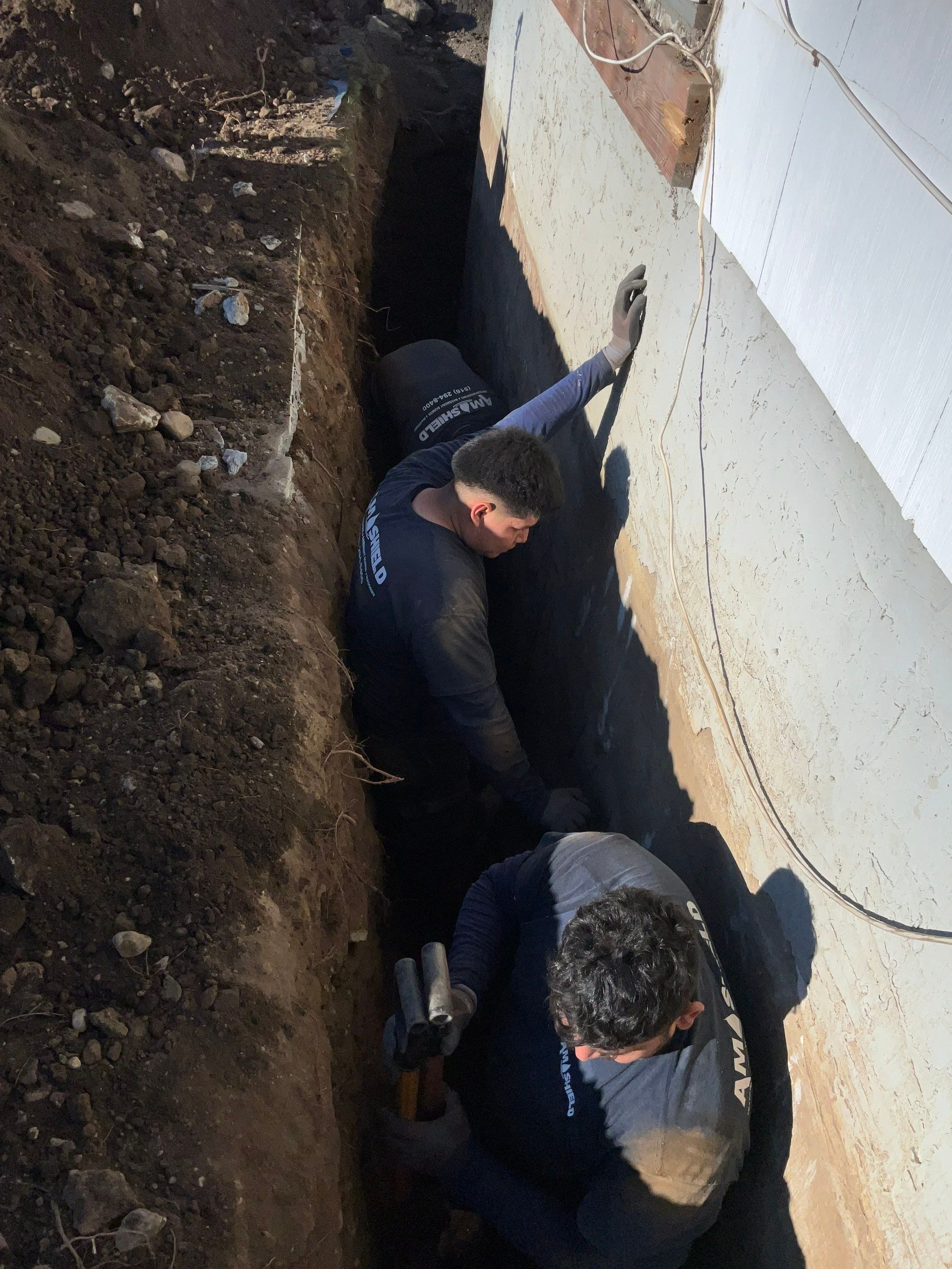 Carriage Rd • Roslyn, NY 11576 by A.M. Shield Waterproofing, Corp.