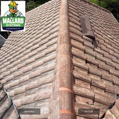 Barrel Tile Roof Cleaning