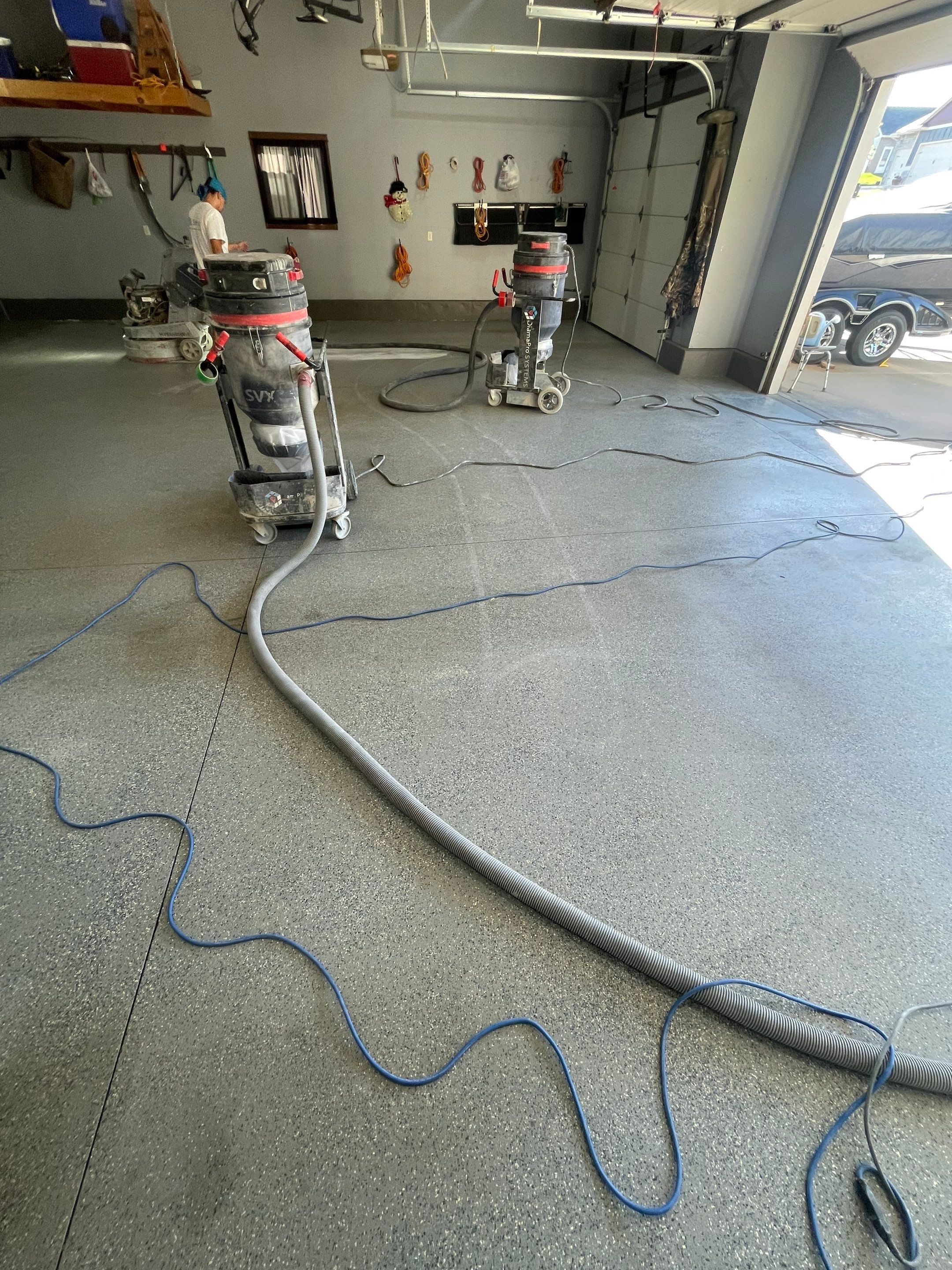 Residential Garage Floor Coating in Sioux Falls by Select Painting, Coatings & Garage Cabinets
