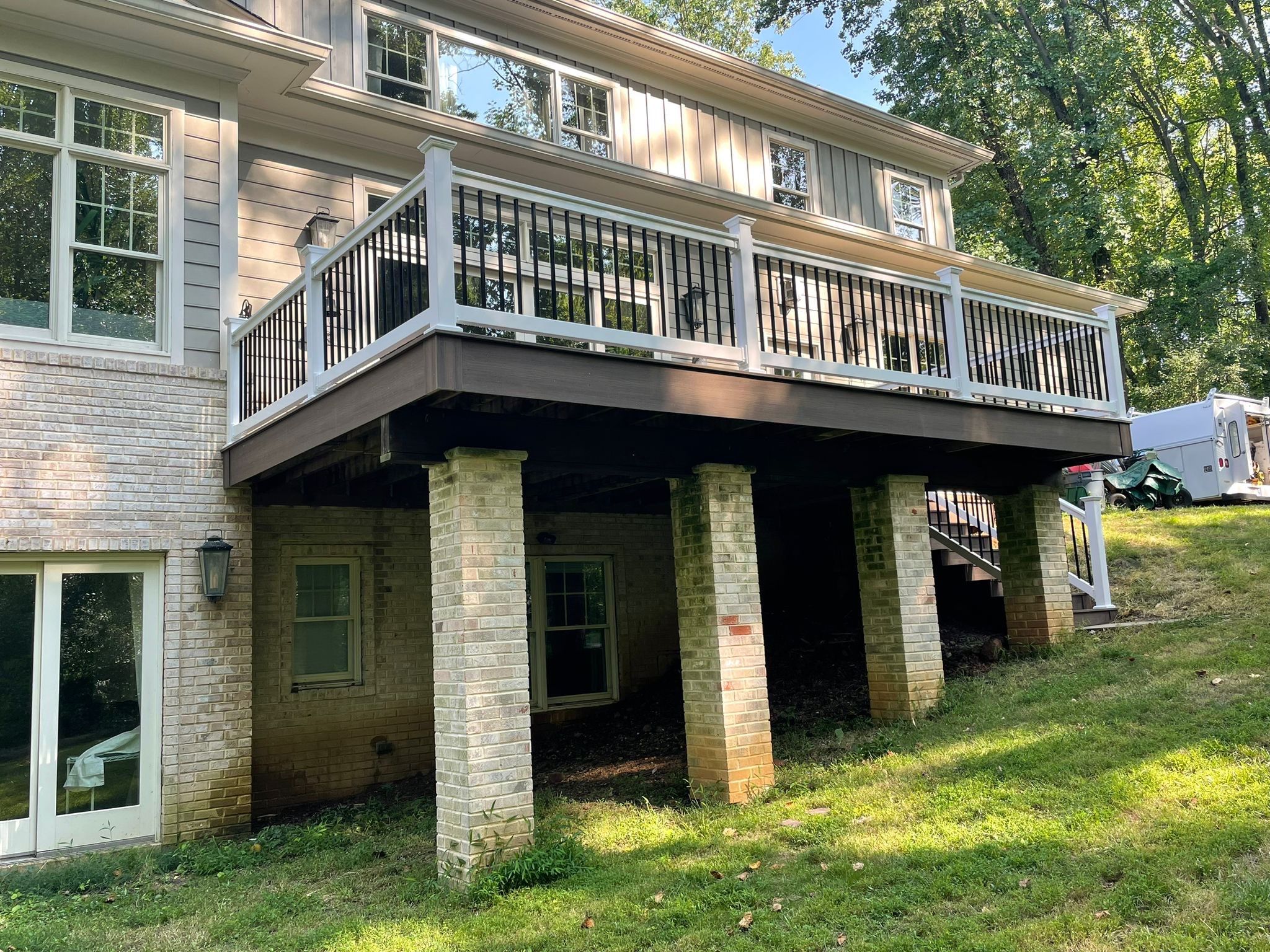 Deck Resurface using Deckorators Voyage - Color Khaya by deck guardian