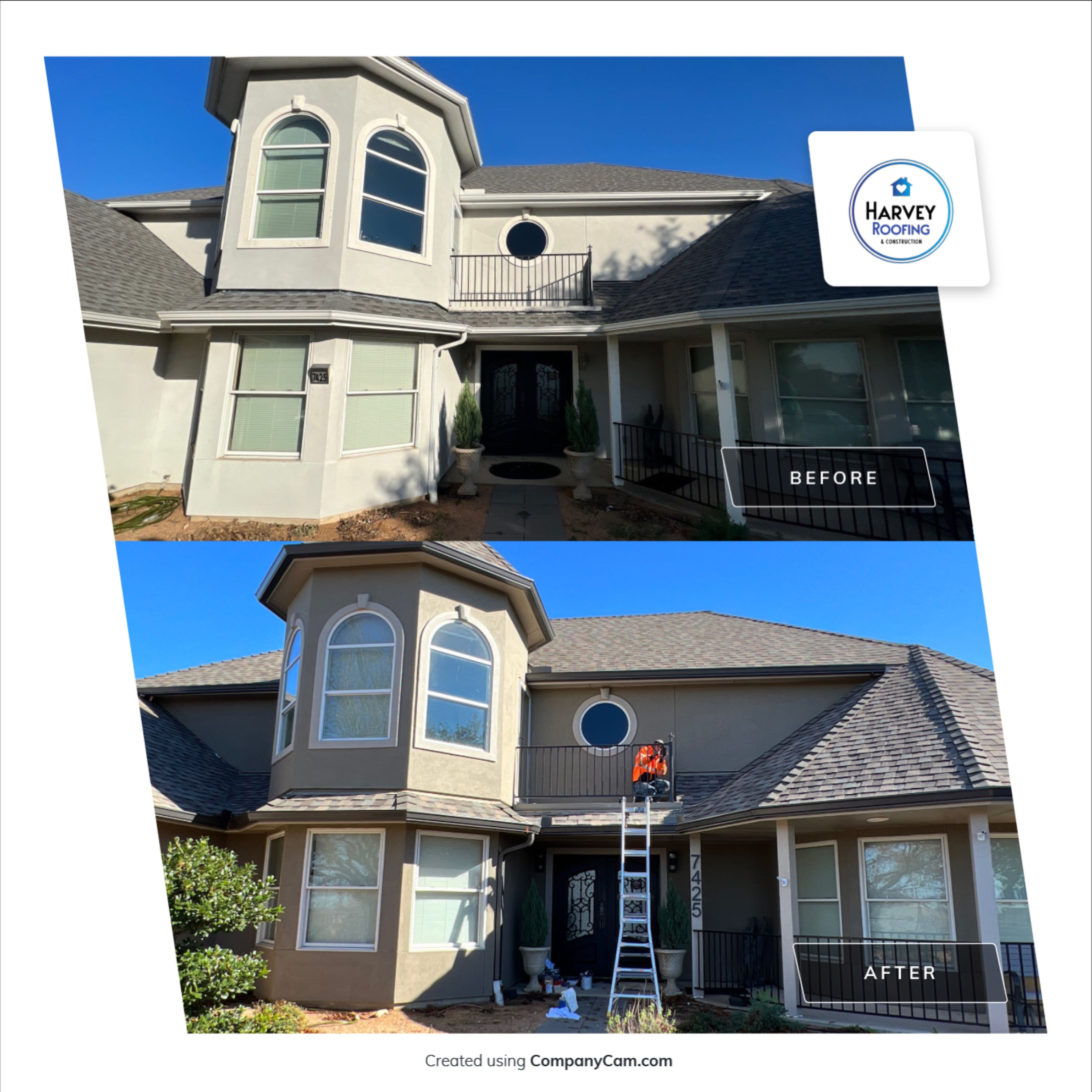 Residential Roofing Installation using ATLAS StormMaster Shake by Harvey Roofing & Construction