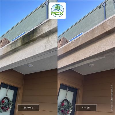 Black Stuff On Your Stucco? Call Us