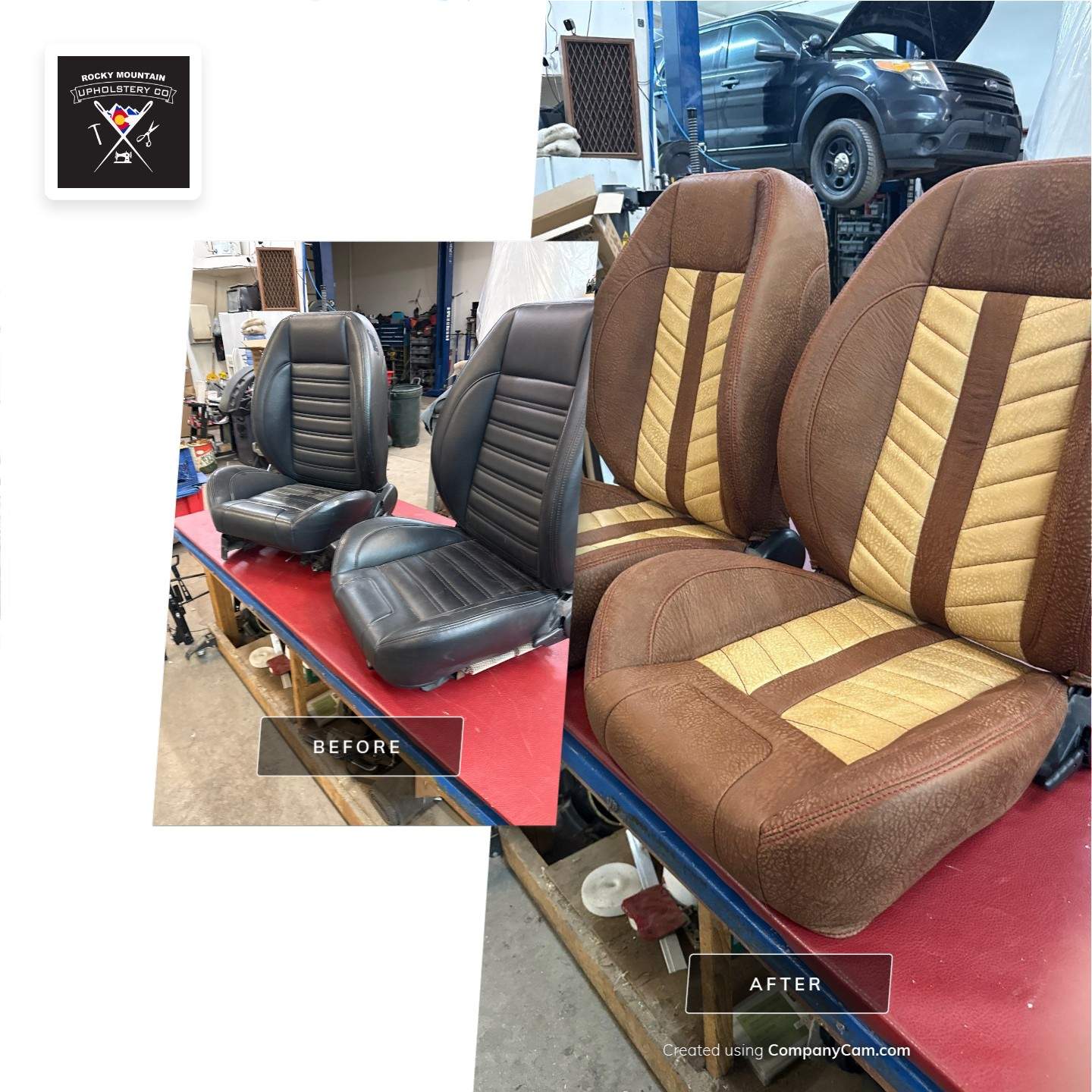 1963 Nova SS Custom Leather Interior  by Rocky Mountain Upholstery Co