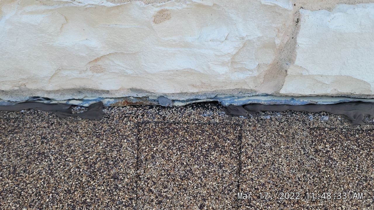 Leak Repair over Master Bedroom and Bathroom by Tex-Line Roofing