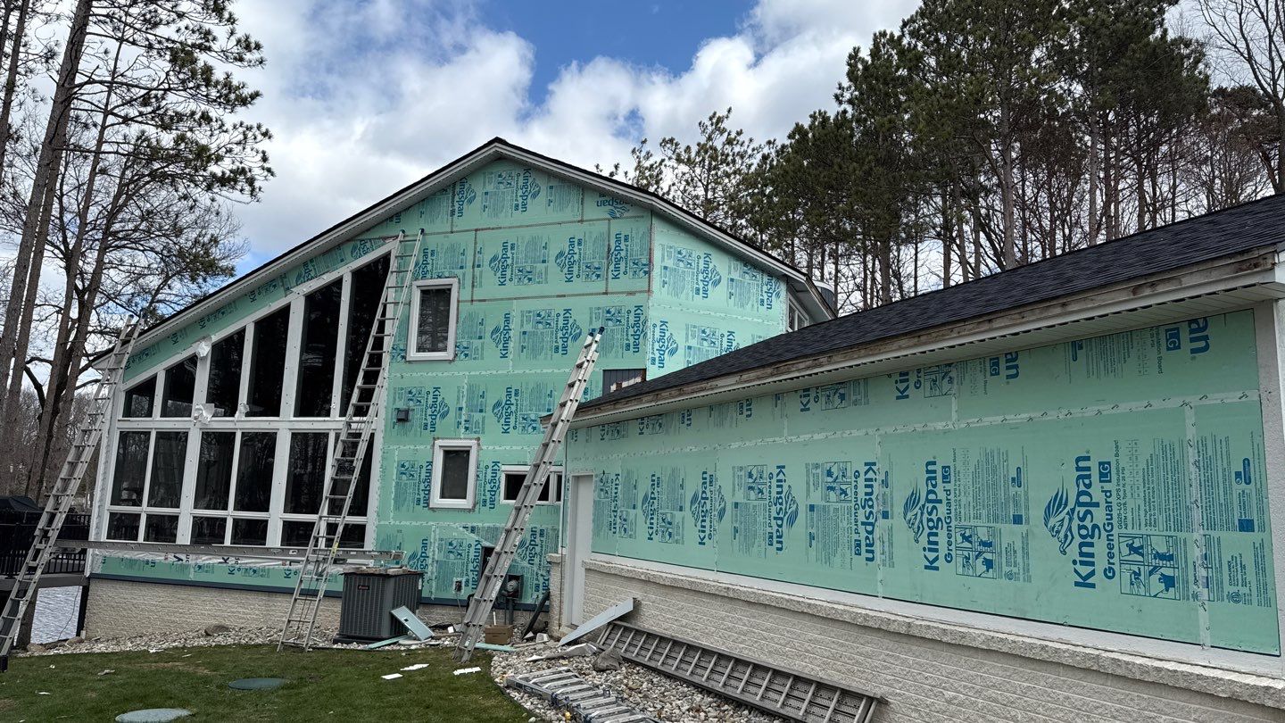 Siding Replacement using Certainteed Monogram D5 Pacific Blue by 180 Contractors