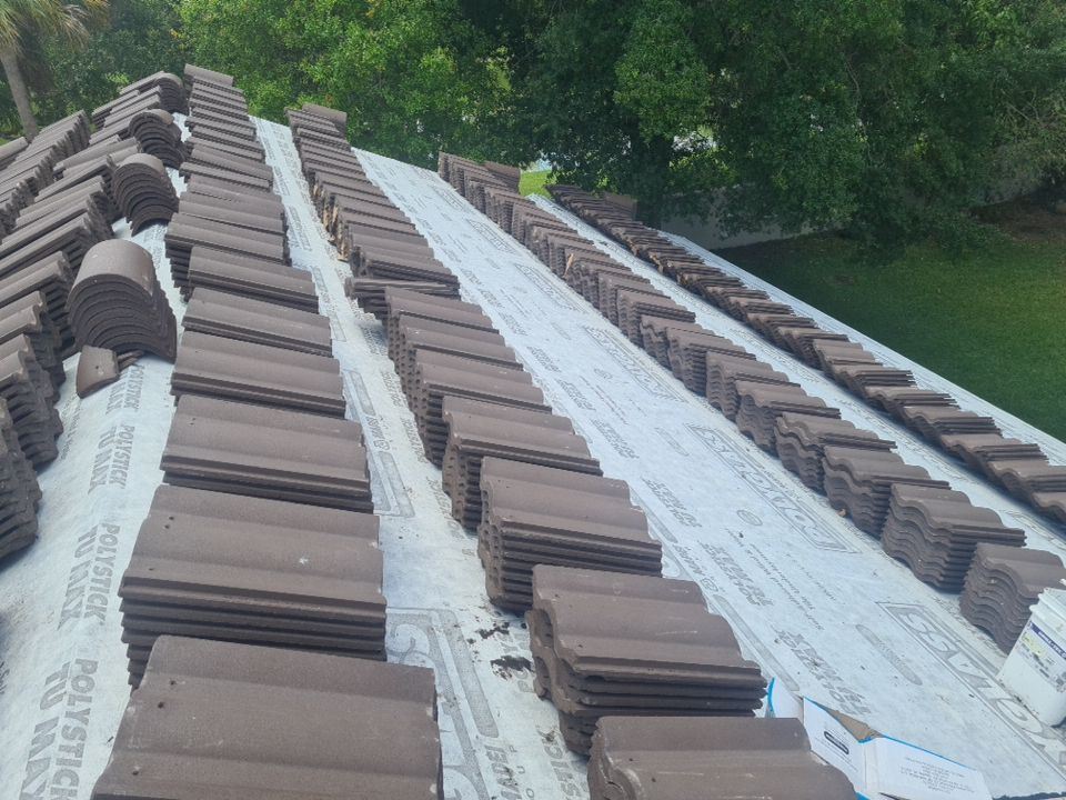 Residential Roofing Installation using Eagle Roofing Tile by BLUES BROTHERS ROOFING