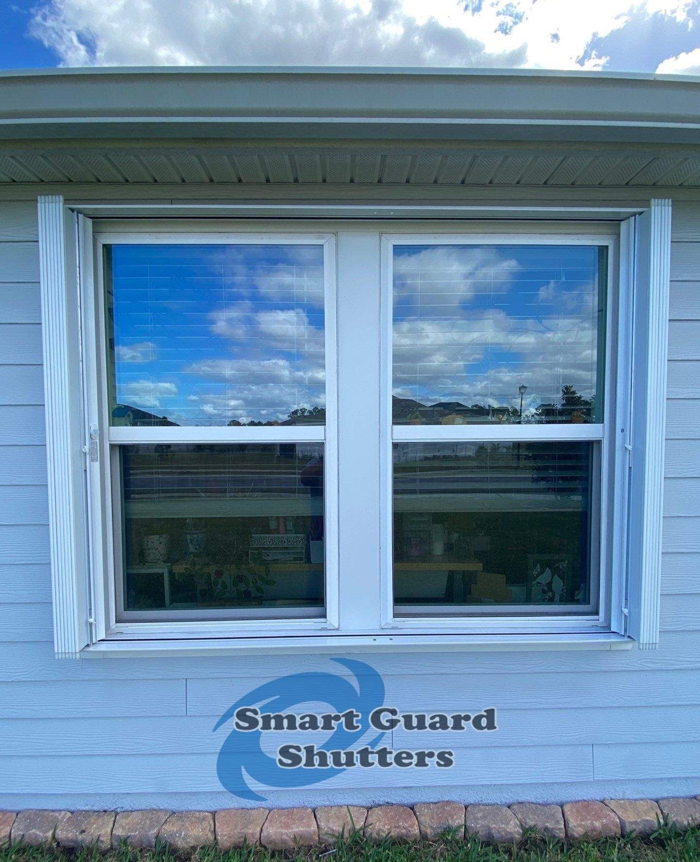 Hurricane Protection in White by Smart Guard Shutters