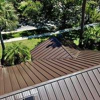 24ga 1.5" Mechanical Seam Mansard Brown by Total Roofing System The Metal Roof Experts