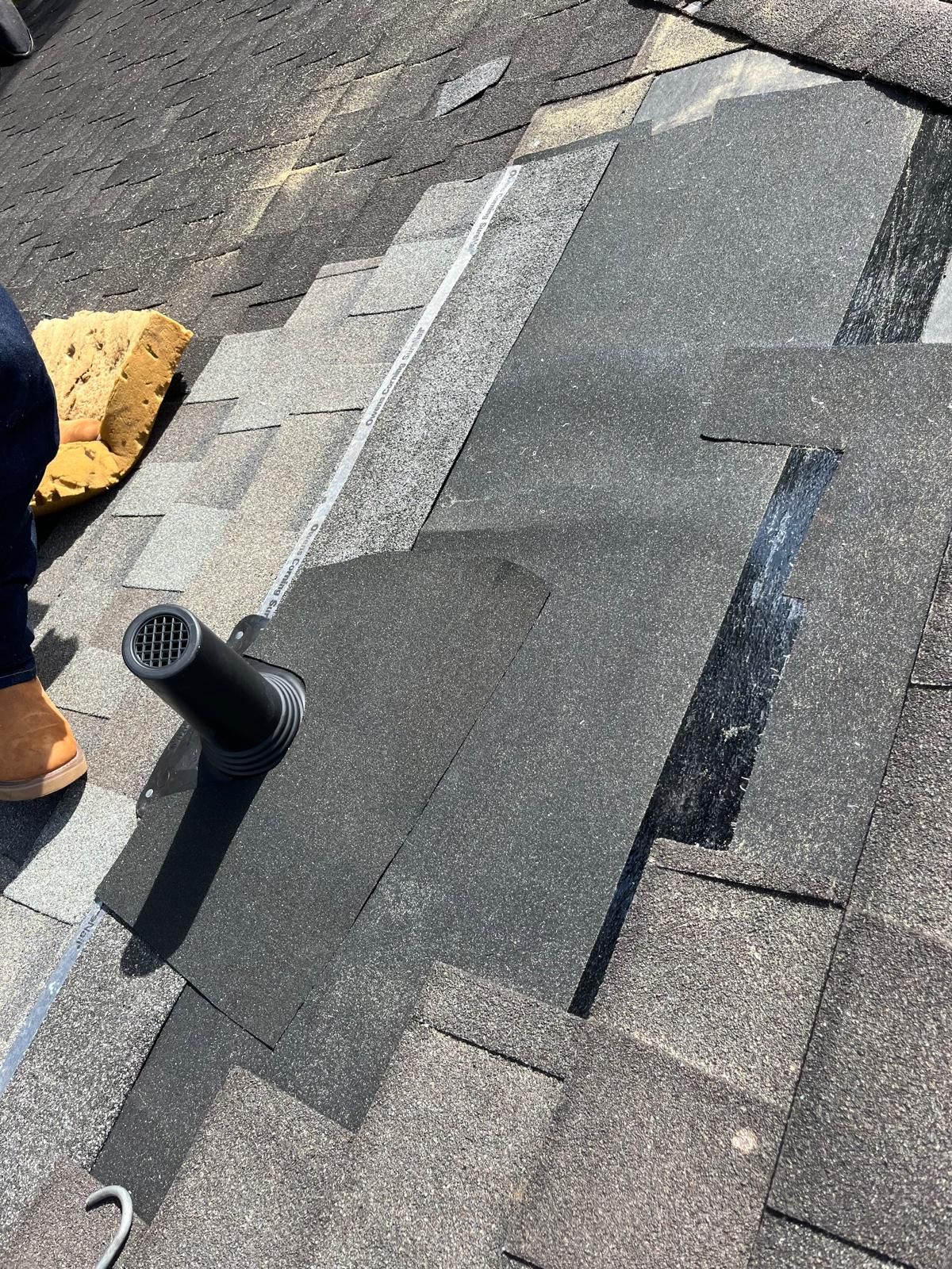 Hail Damage using Owen's Corning Duration (Lifetime) Shingles by Roof Repair Company