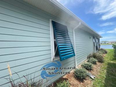 Impact Bahama Shutters in Ocean Blue