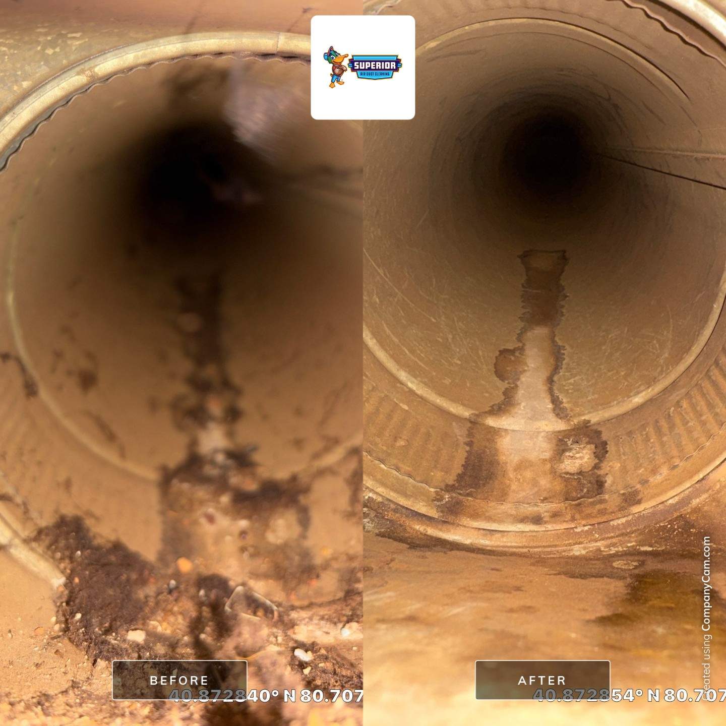 Air Duct Cleaning With a Vacuum Truck in Columbiana, OH by Superior Air Duct Cleaning