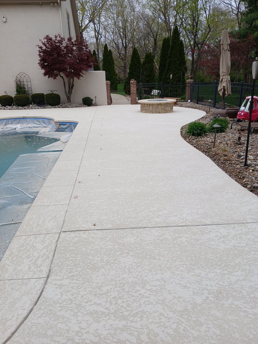 Pool Deck & Patio Resurface - Overland Park, KS by Big Red Decorative Concrete, LLC