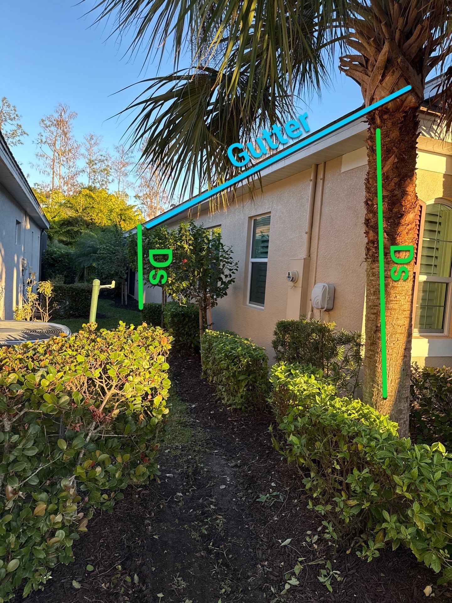 Downspouts using White Down Spouts in Fort Myers FL by Gutter Professors