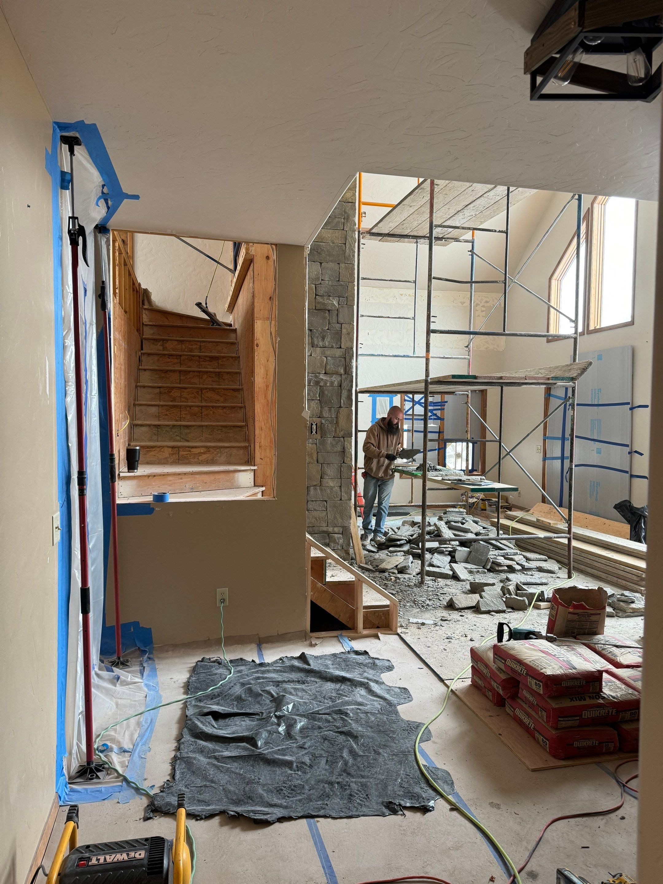 Renovation Project in Big Sky by Blue Room Construction LLC