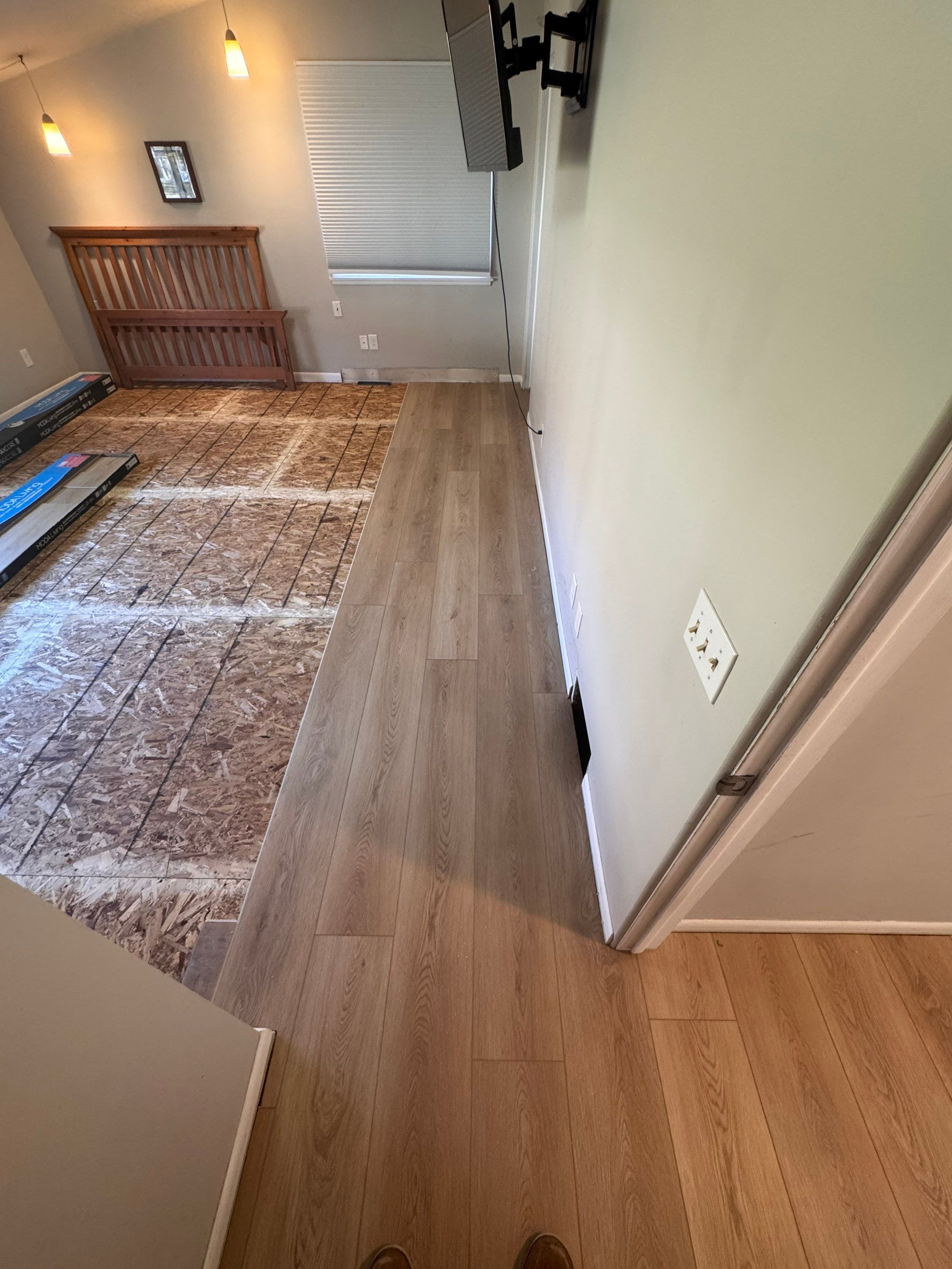 Before & After with Provenza "Road Trip" LVP by RTBaldwin Hardwood Floors