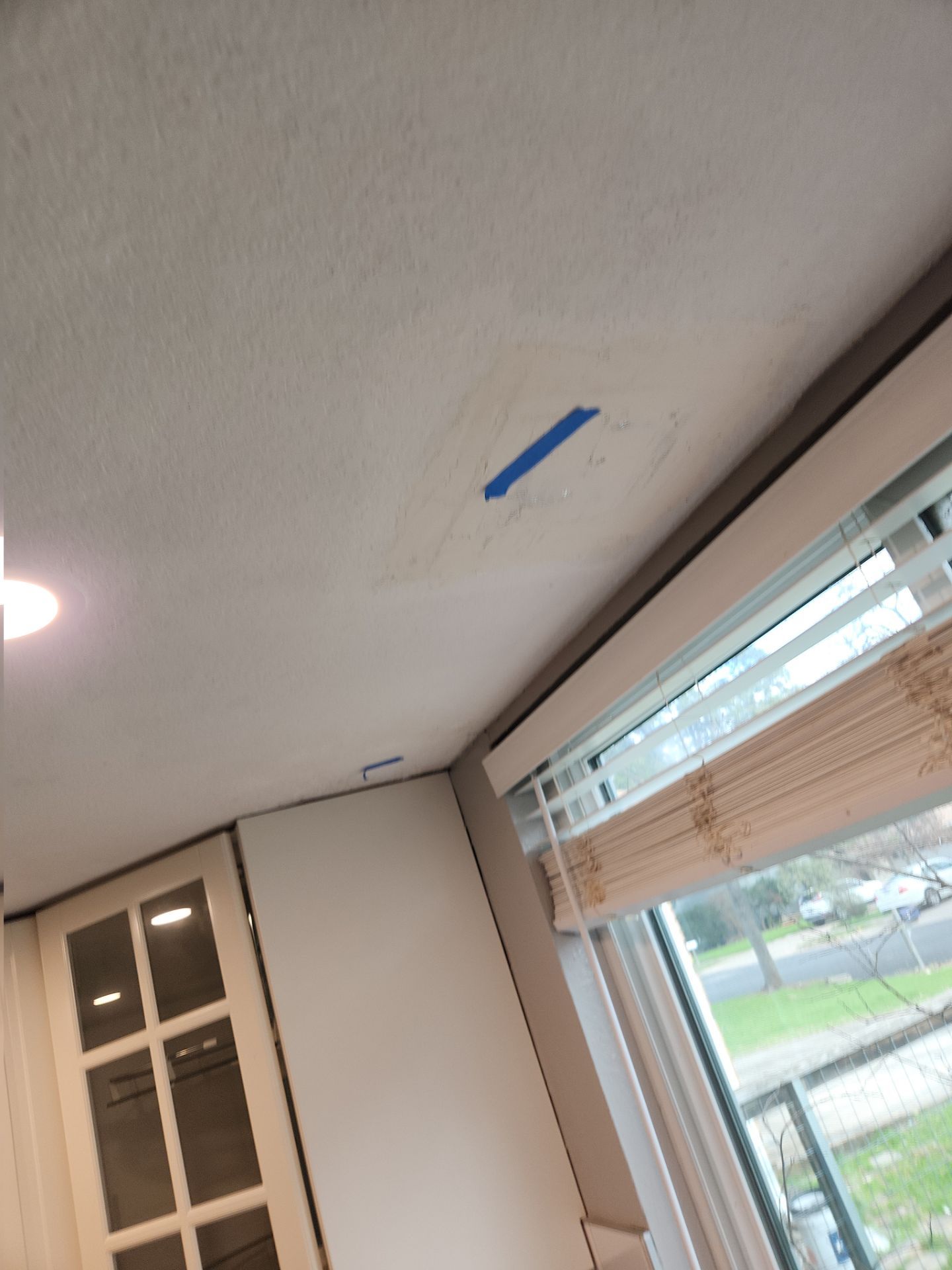 Drywall repair and door painting in S. Austin-78745 by RejuveNate Renovations LLC