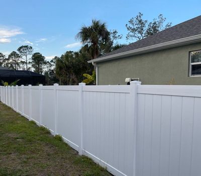 Vinyl Fence Installation using Vinyl Privacy Fence 