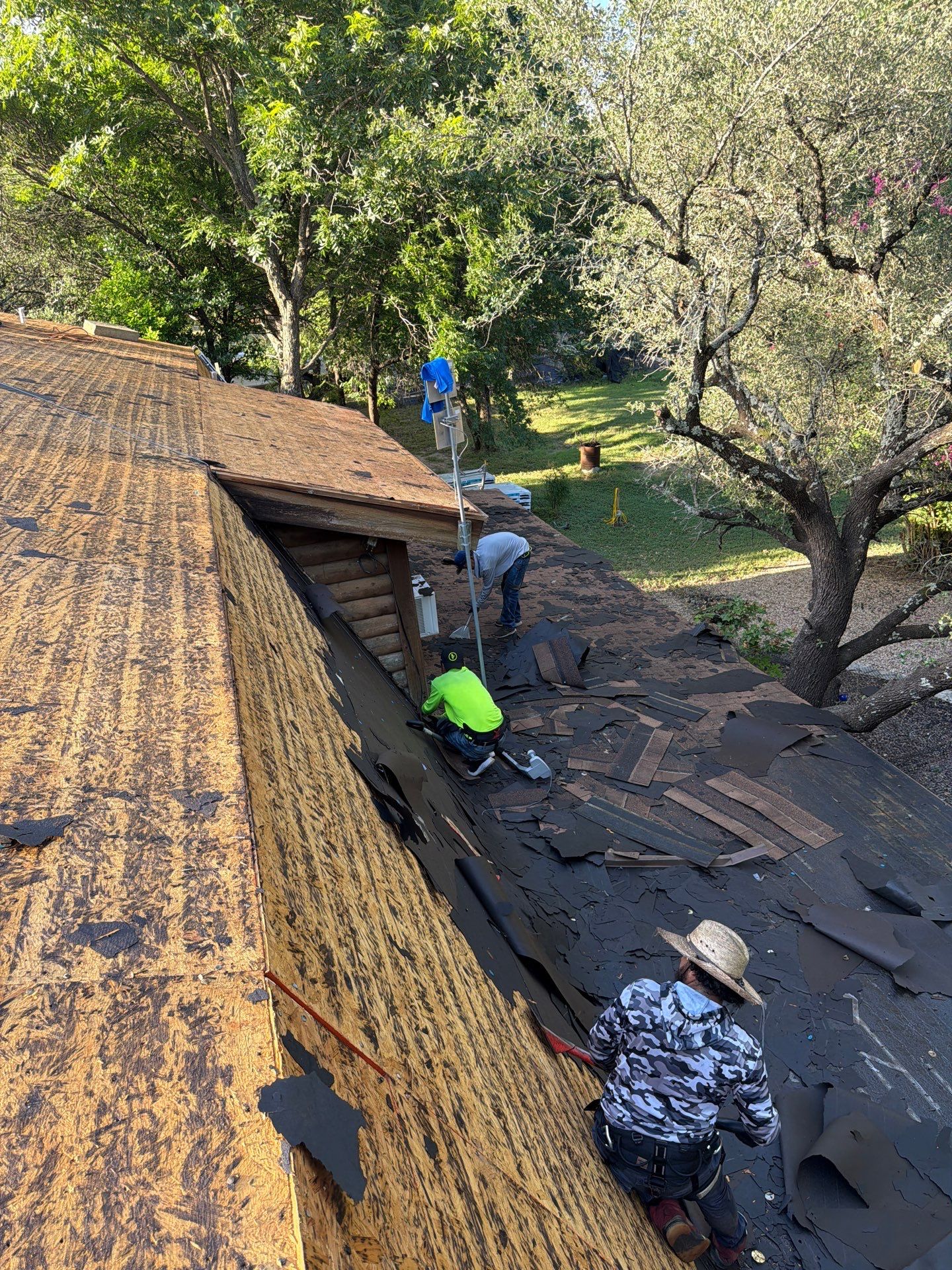 Fort Worth Log Home Roof Replacement and Gutter System Service by Performance 1 Roofing