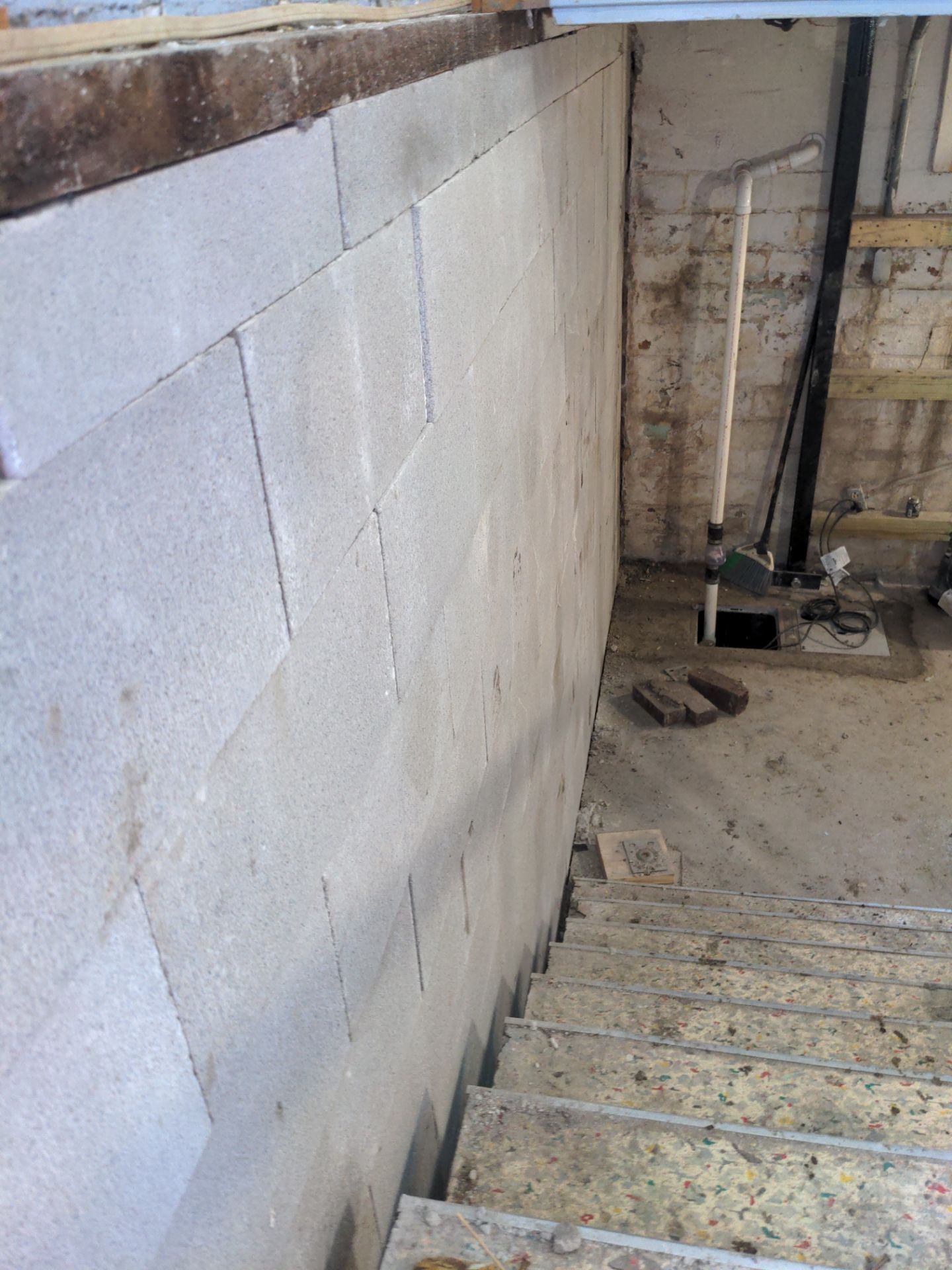 Basement Wall Rebuild with Exterior Waterproofing by Toledo Basement Repair