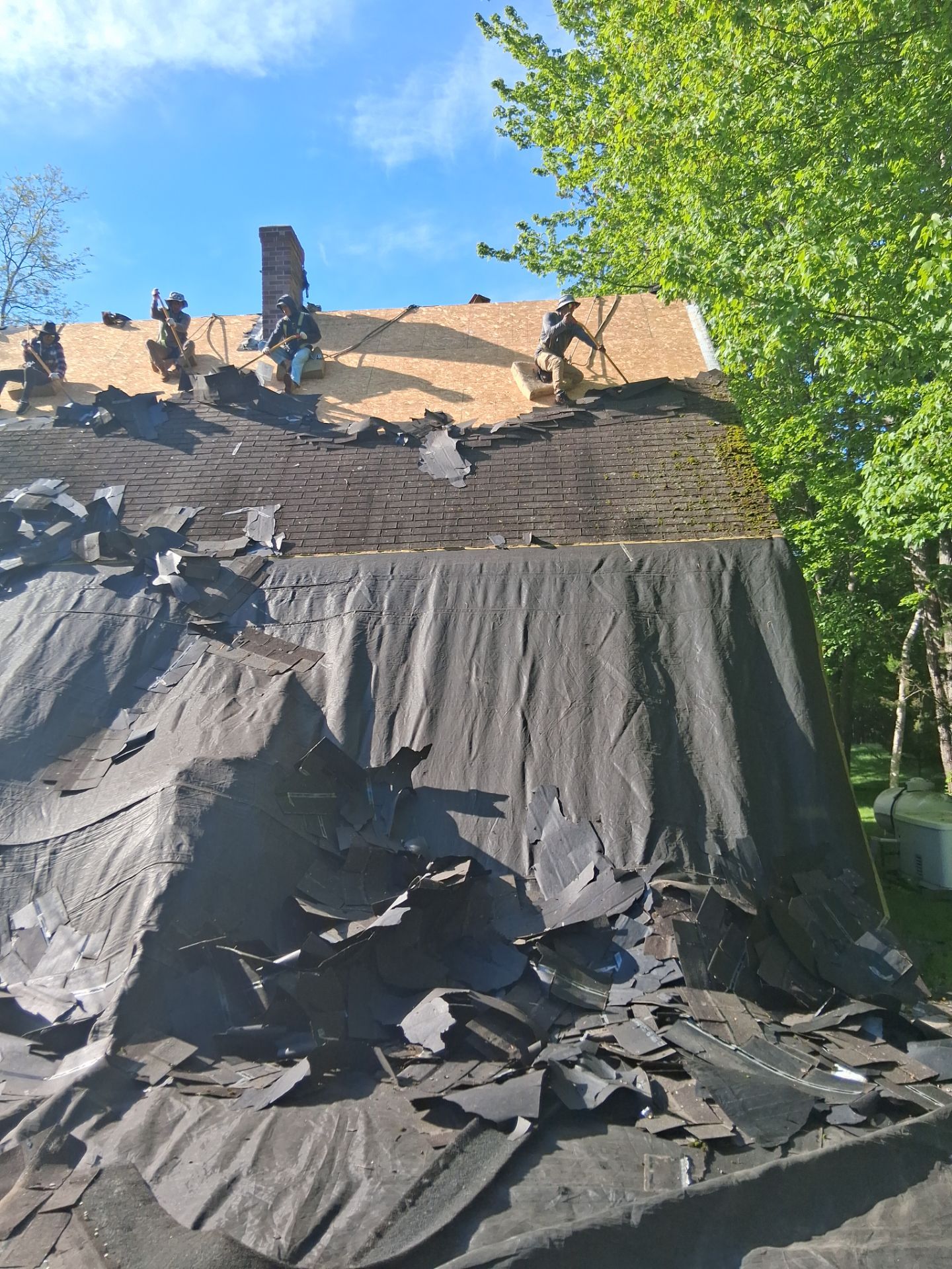 Complete Residential Roofing Installation and Chimney Reflash in Ogunquit by Tall pine roofing