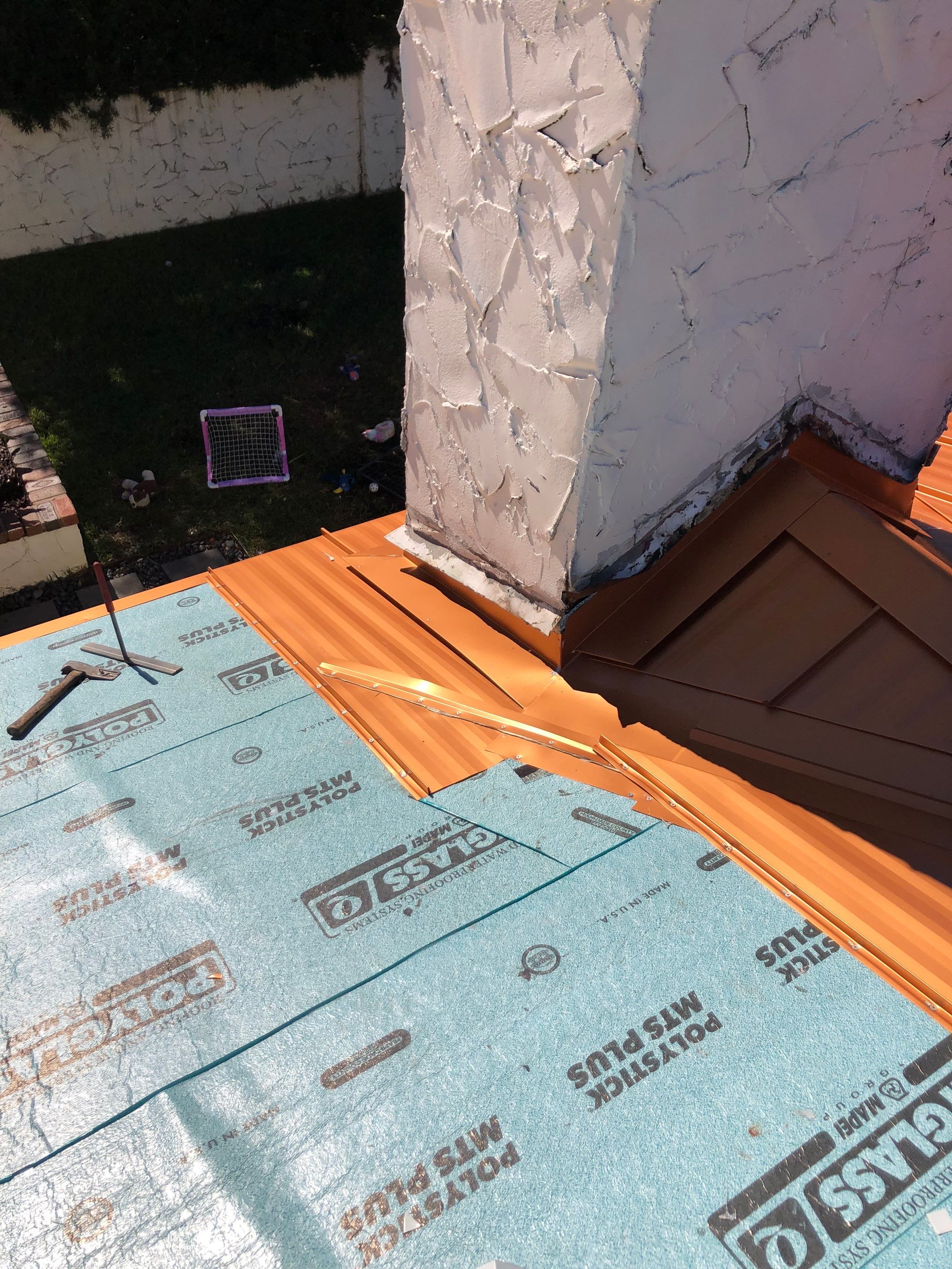 Residential Re-Roof using MS Metals, Copper Penny, Standing Seam. by First Due Roofing