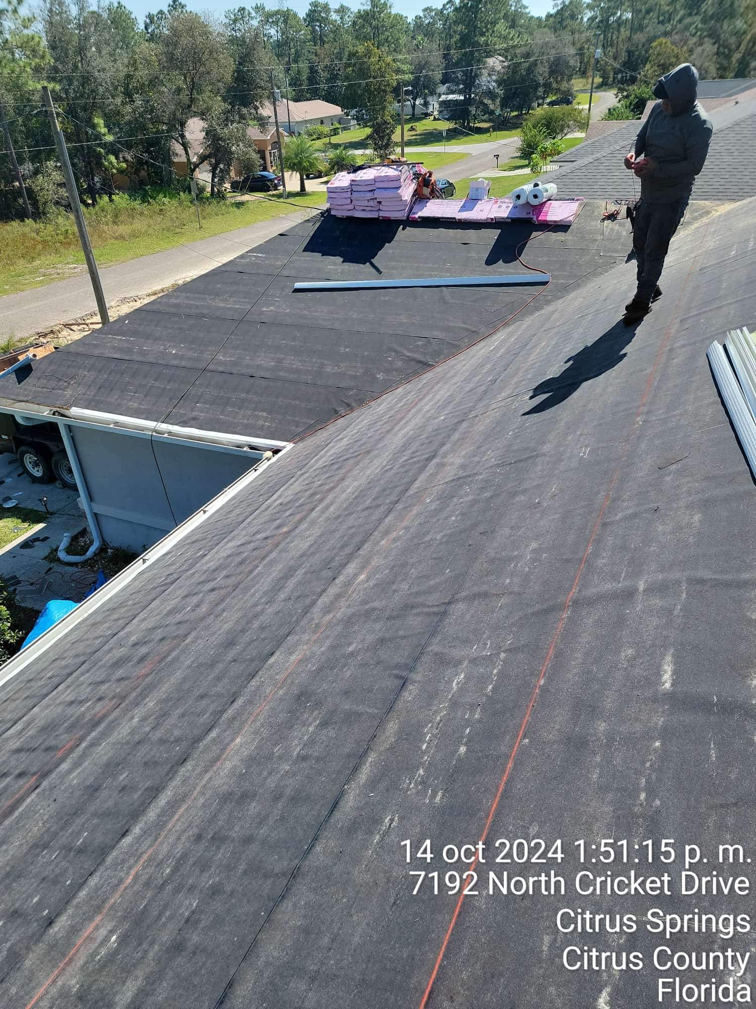 Residential Roofing Installation using Owen's Corning Shingles by RoofGuru AI