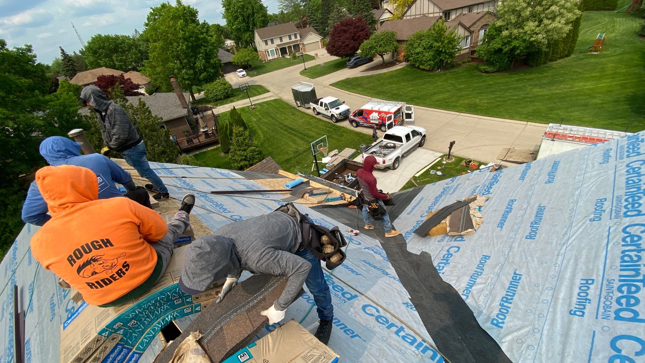 Roof Replacement using CertainTeed Landmark by 180 Contractors
