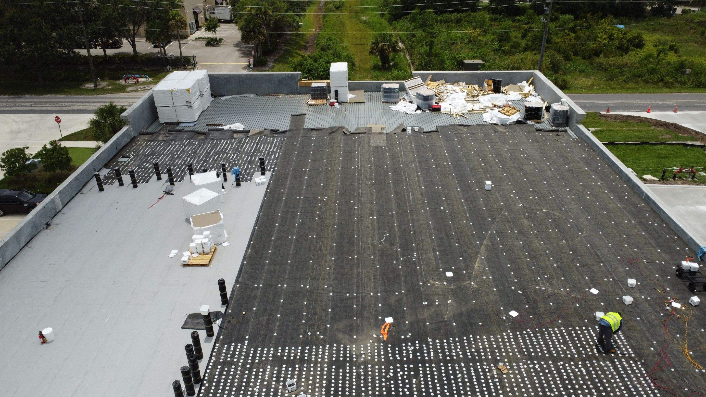 Torch Applied Modified Bitumen Roof Installation by Sailfish Roofing