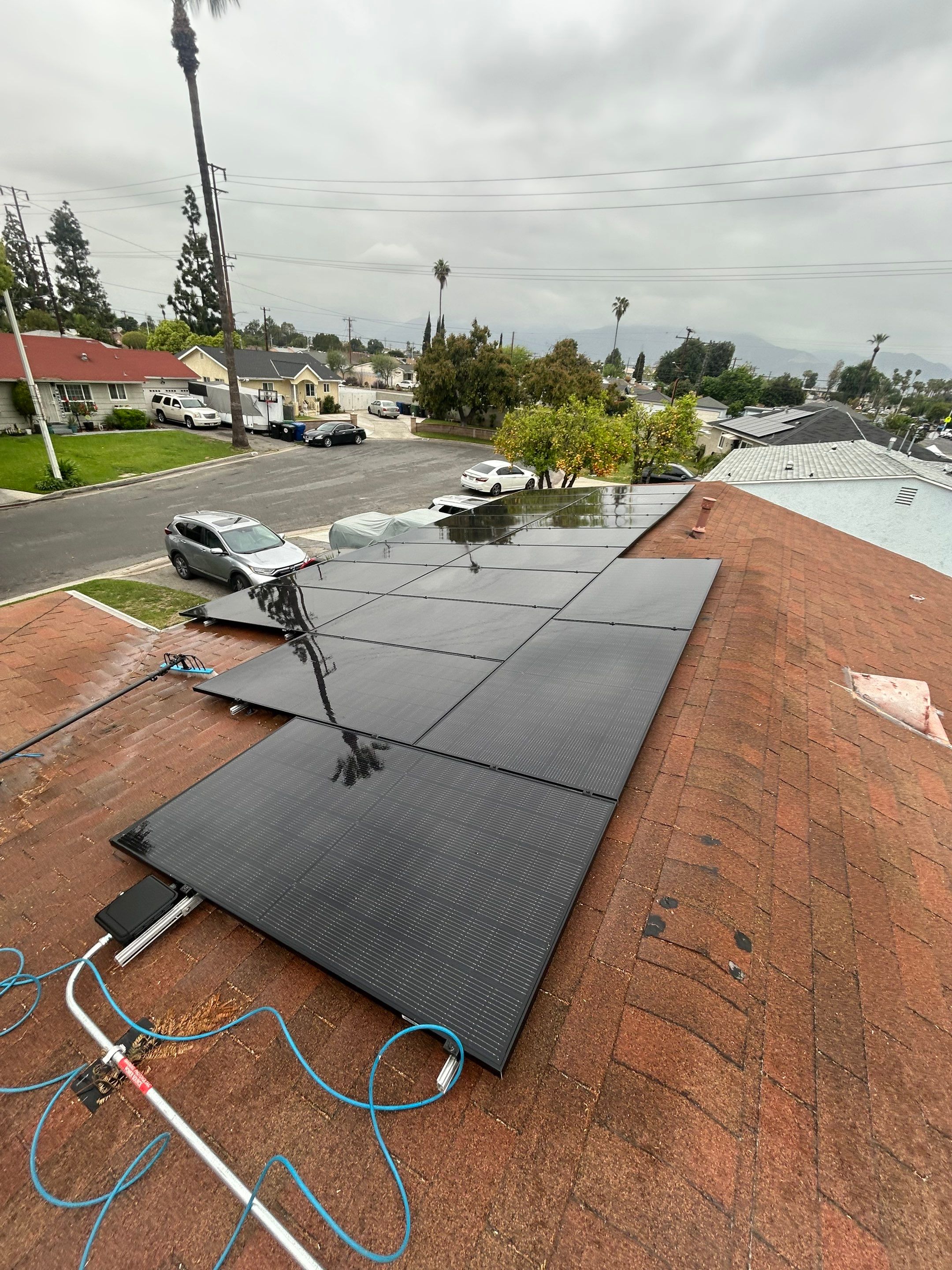 Solar Panel Cleaning in Covina Ca by Palm Coast Solar Cleaning