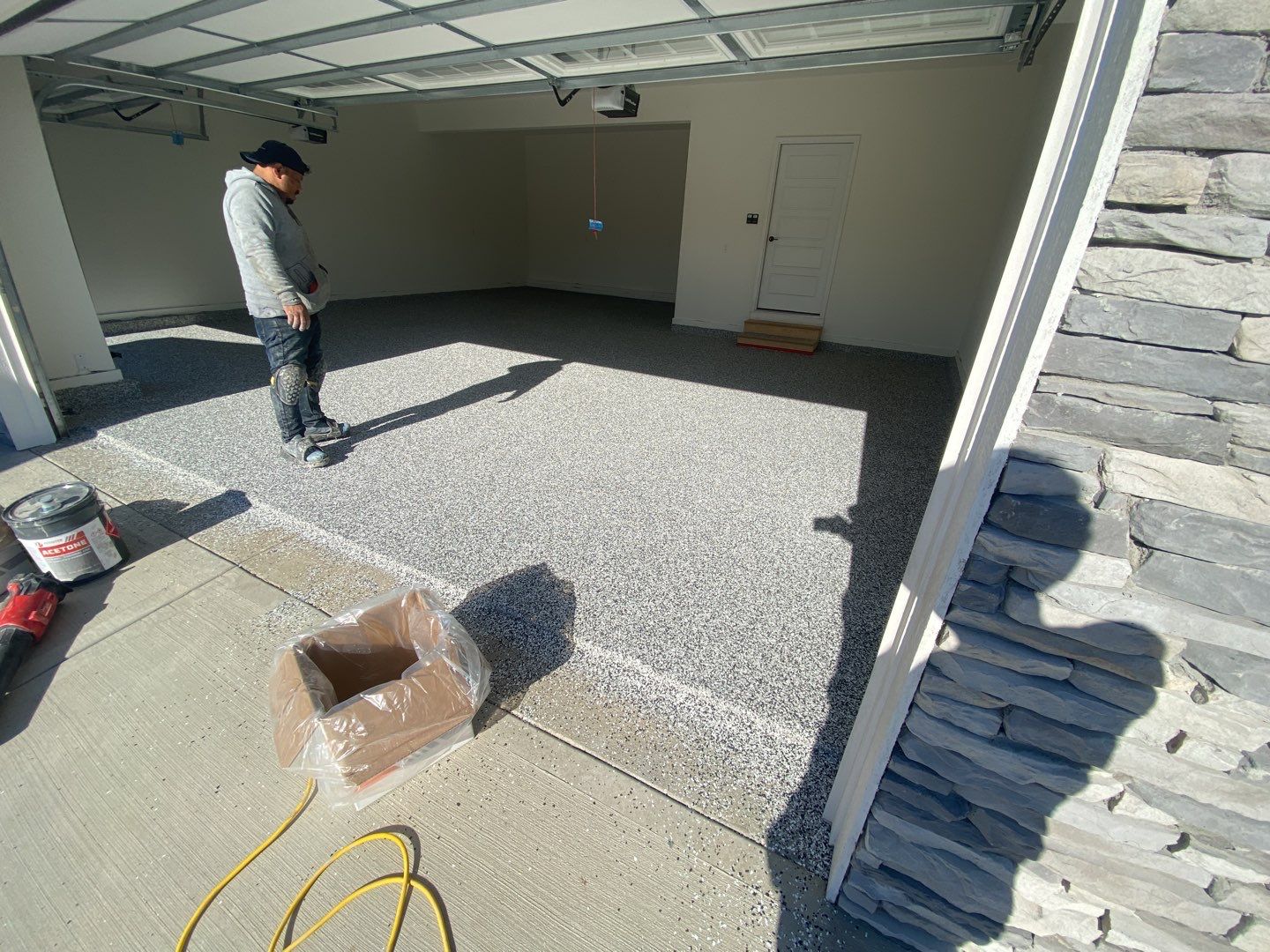 Garage Floor - Domino by Select Painting, Coatings & Garage Cabinets