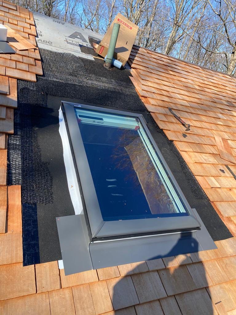 Residential Roofing Installation using Wood Shake by A Plus Exterior