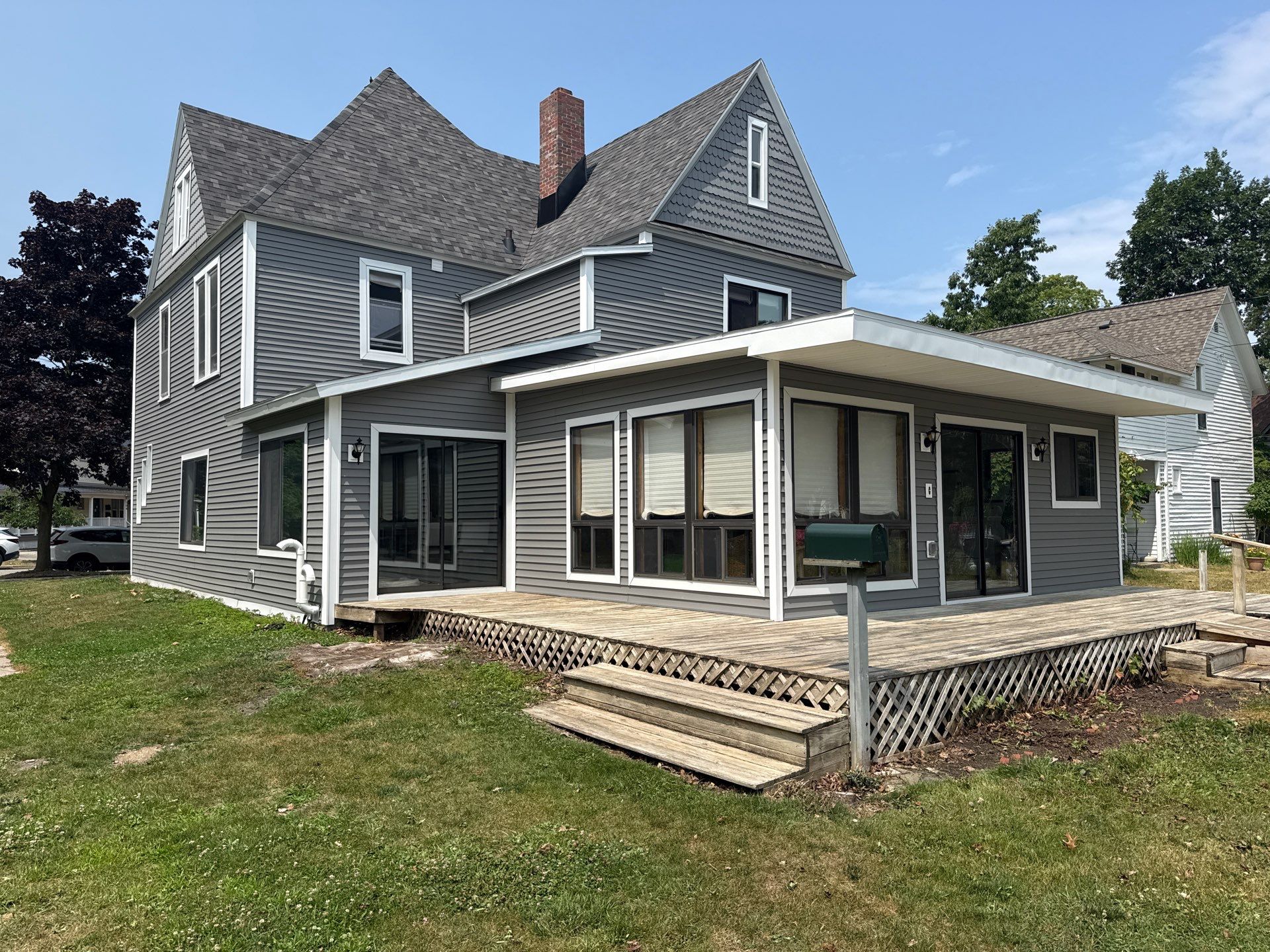 Complete Gutter and Downspout Installation in Charlevoix by Rainbow Seamless Systems