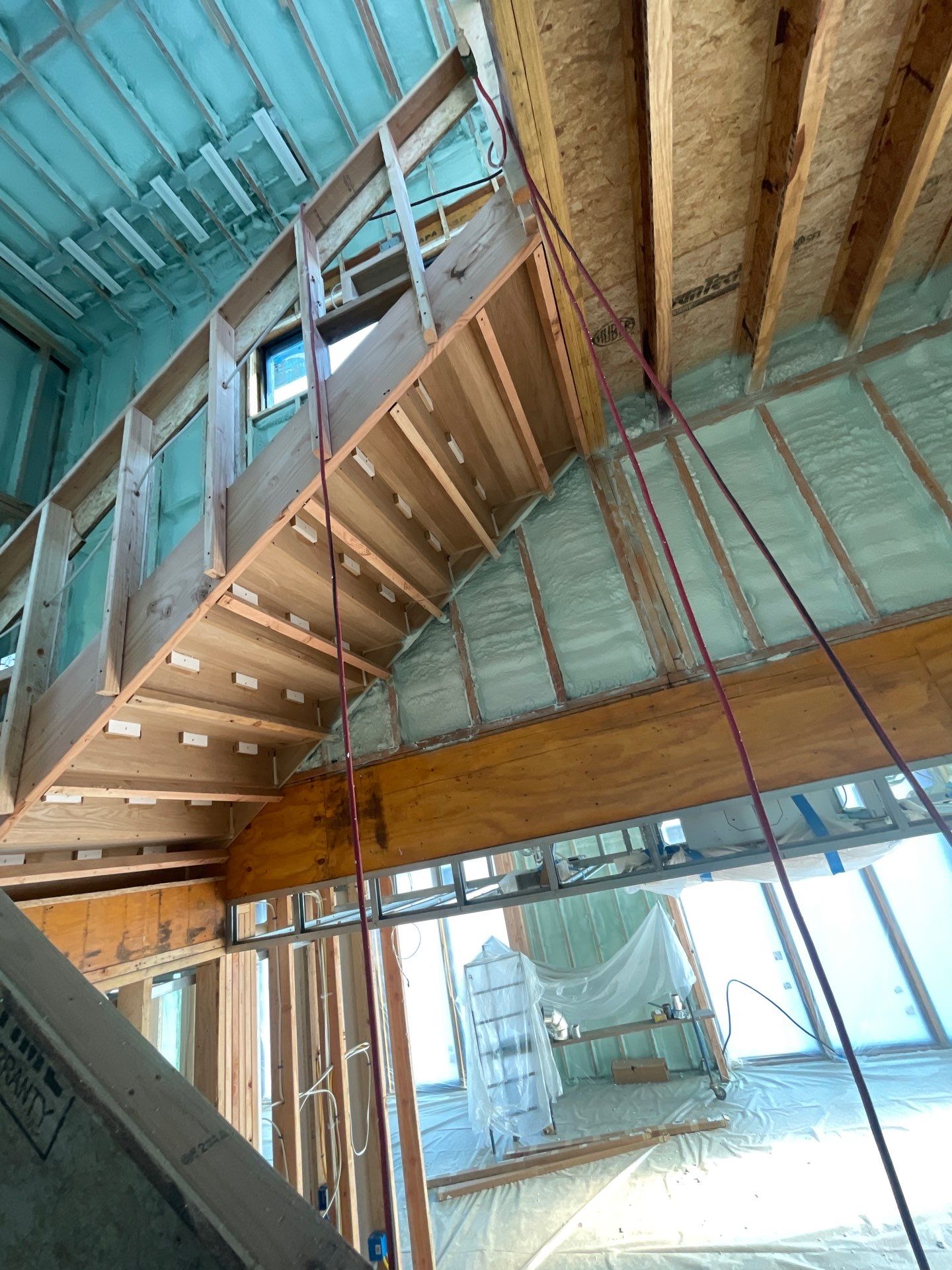 New Construction using Closed Cell Spray Foam by NYS Foam & Energy