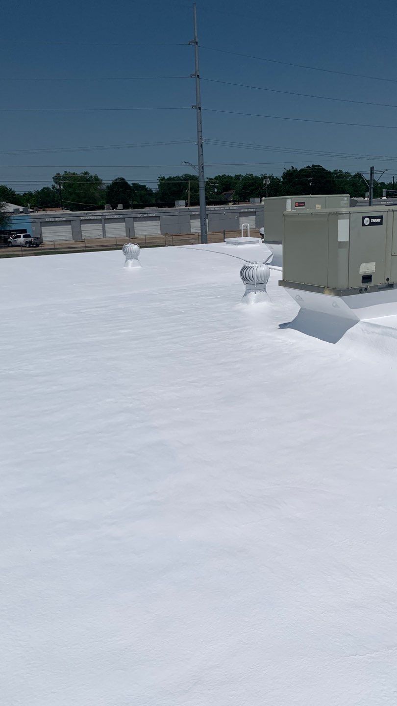 Foam & Metal Roof Restoration – Thermo Sensors (Garland, TX) by All Star Roofing LLC