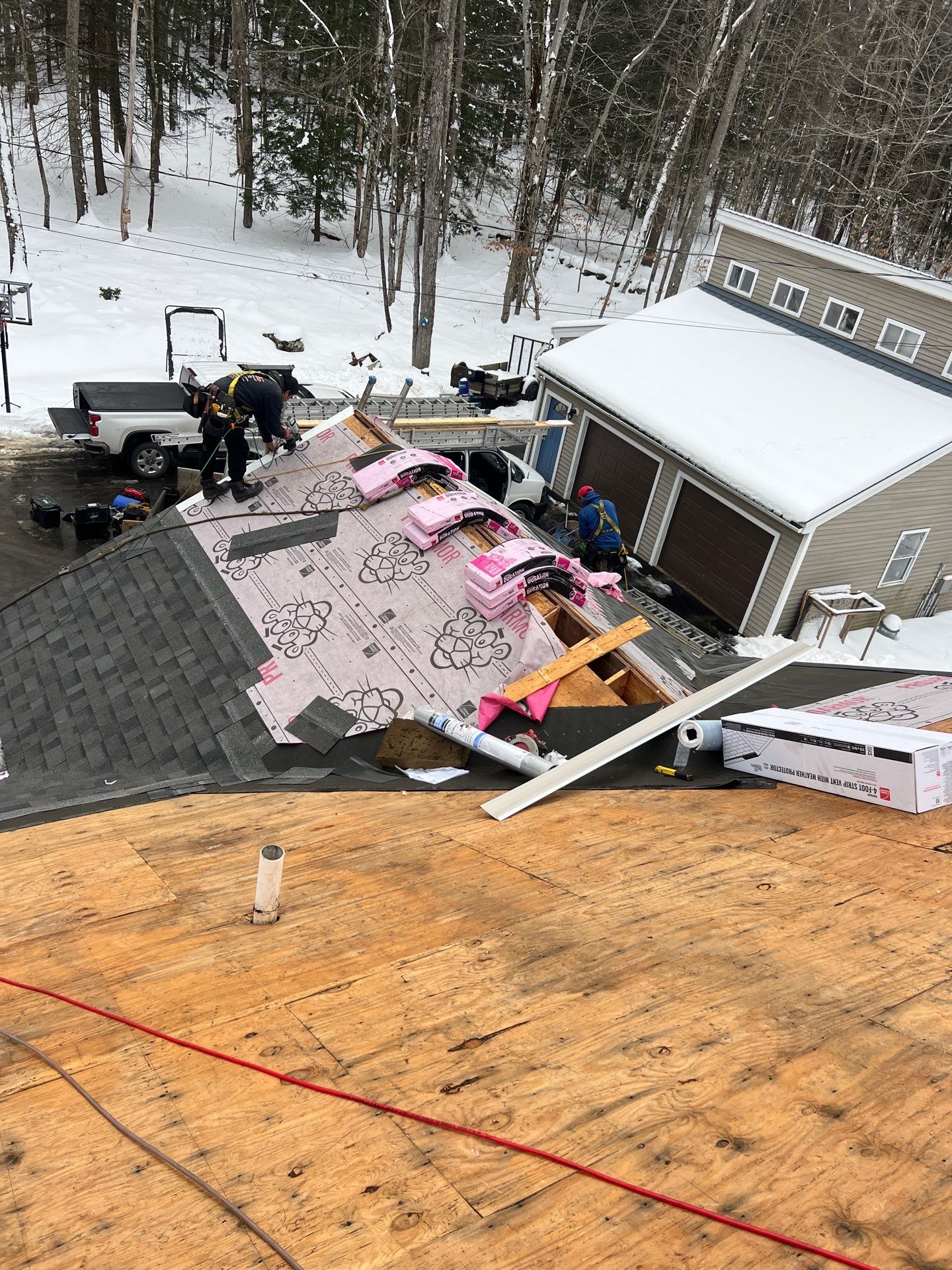 Roof Installation in Strafford New Hampshire by Tall pine roofing