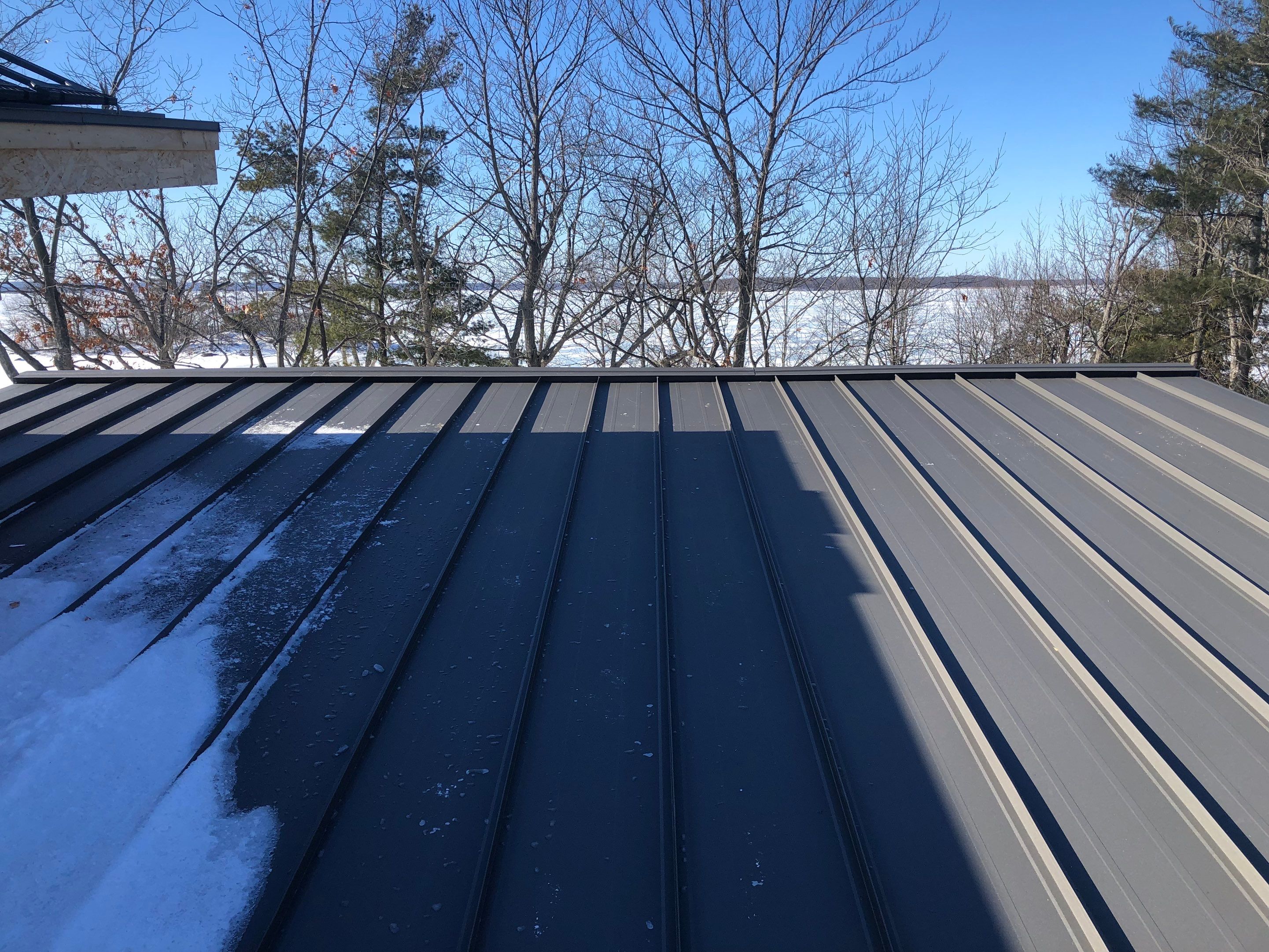 New Home Construction using 16" Standing Seam Panels by Jay Carter Roofing & Sheet Metal