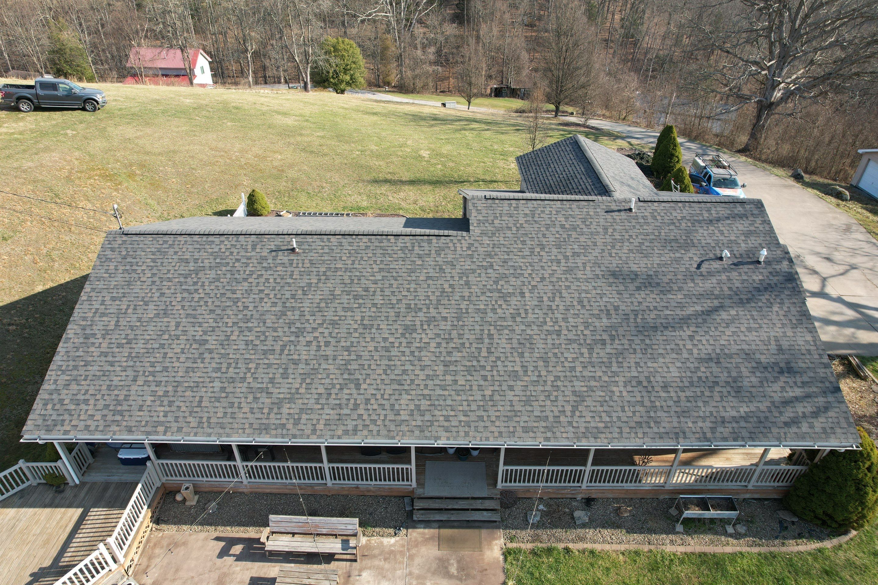 Residential Roofing Installation using GAF Timberline HDZ Charcoal by Rainstoppers Roofing