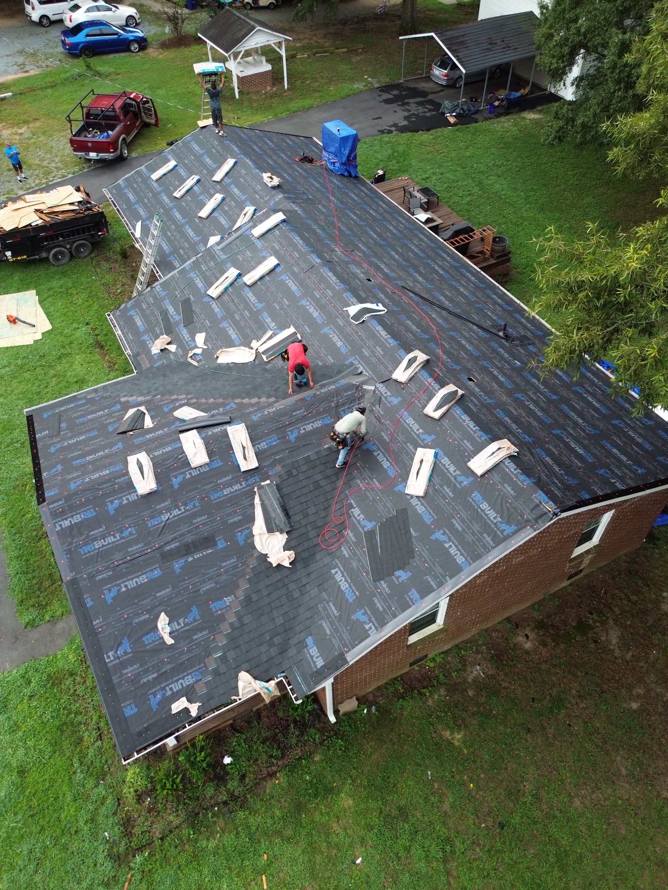 Roof replacement, interior and gutter repair by hail and wind damage by Just Brilliant Restoration JBR