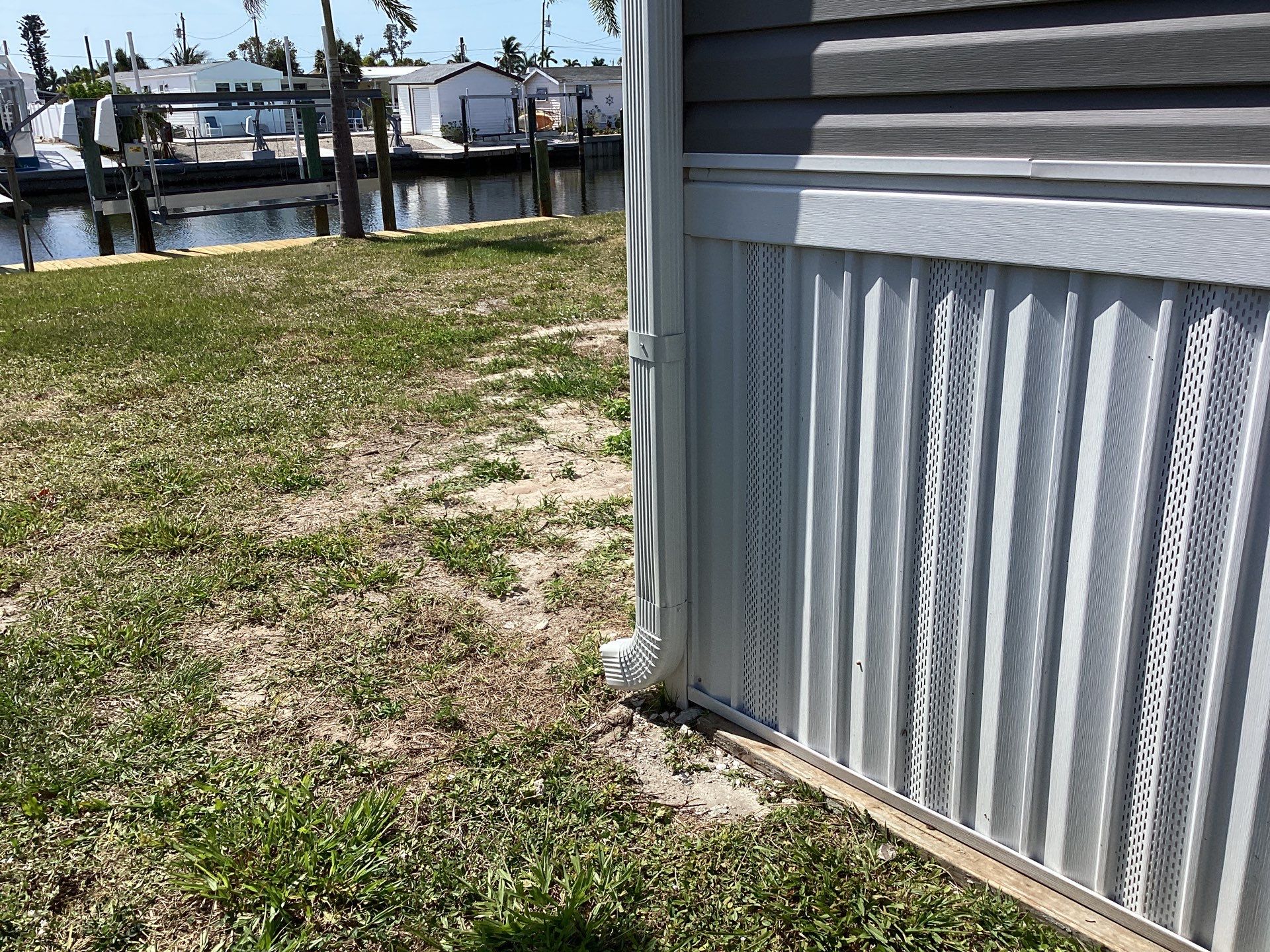 Aluminum Gutters for Beachside Homes in St James City FL by Gutter Professors