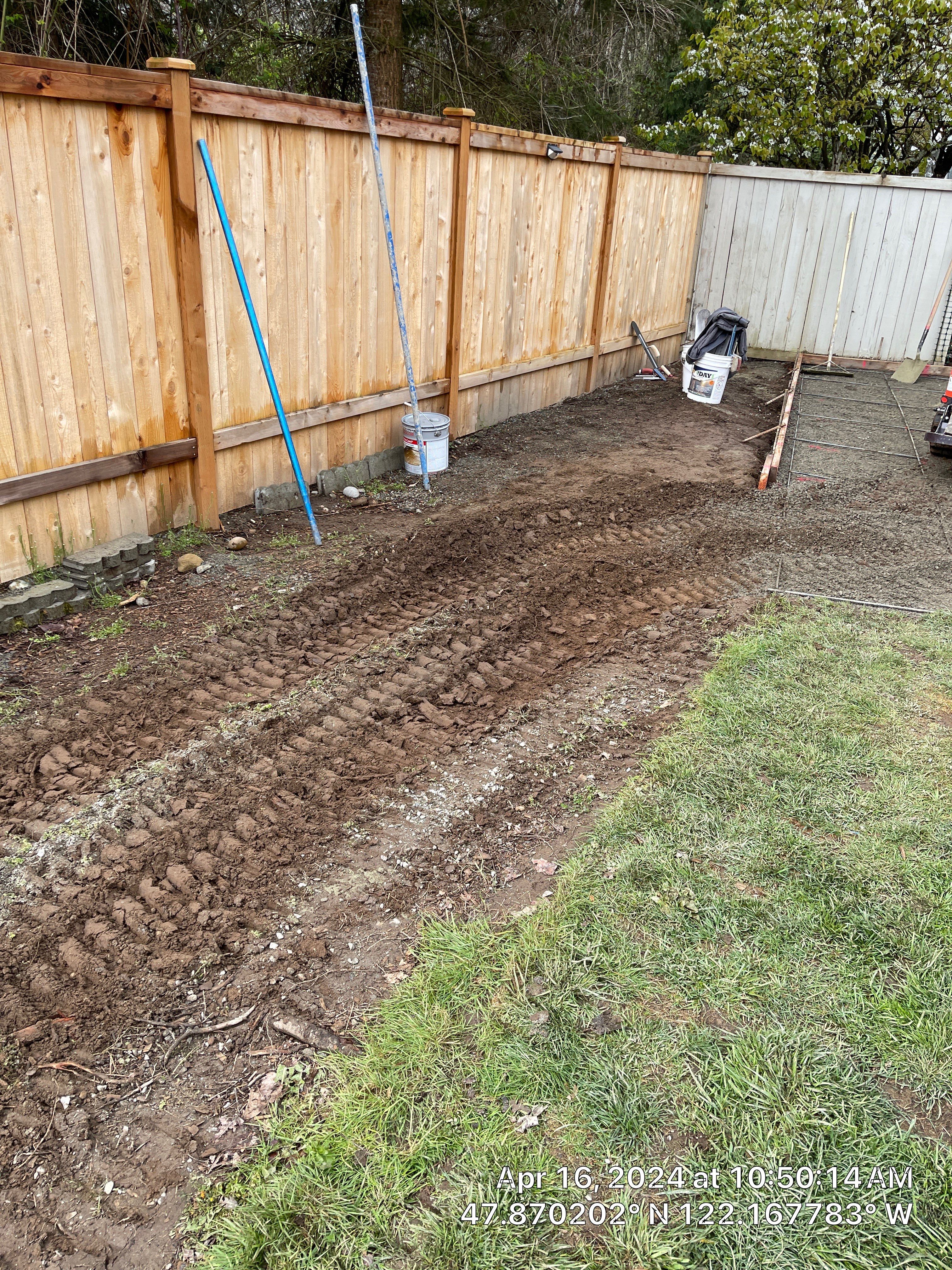 Benedict | Stamped Concrete Back Patio by Jireh Asphalt & Concrete Inc 