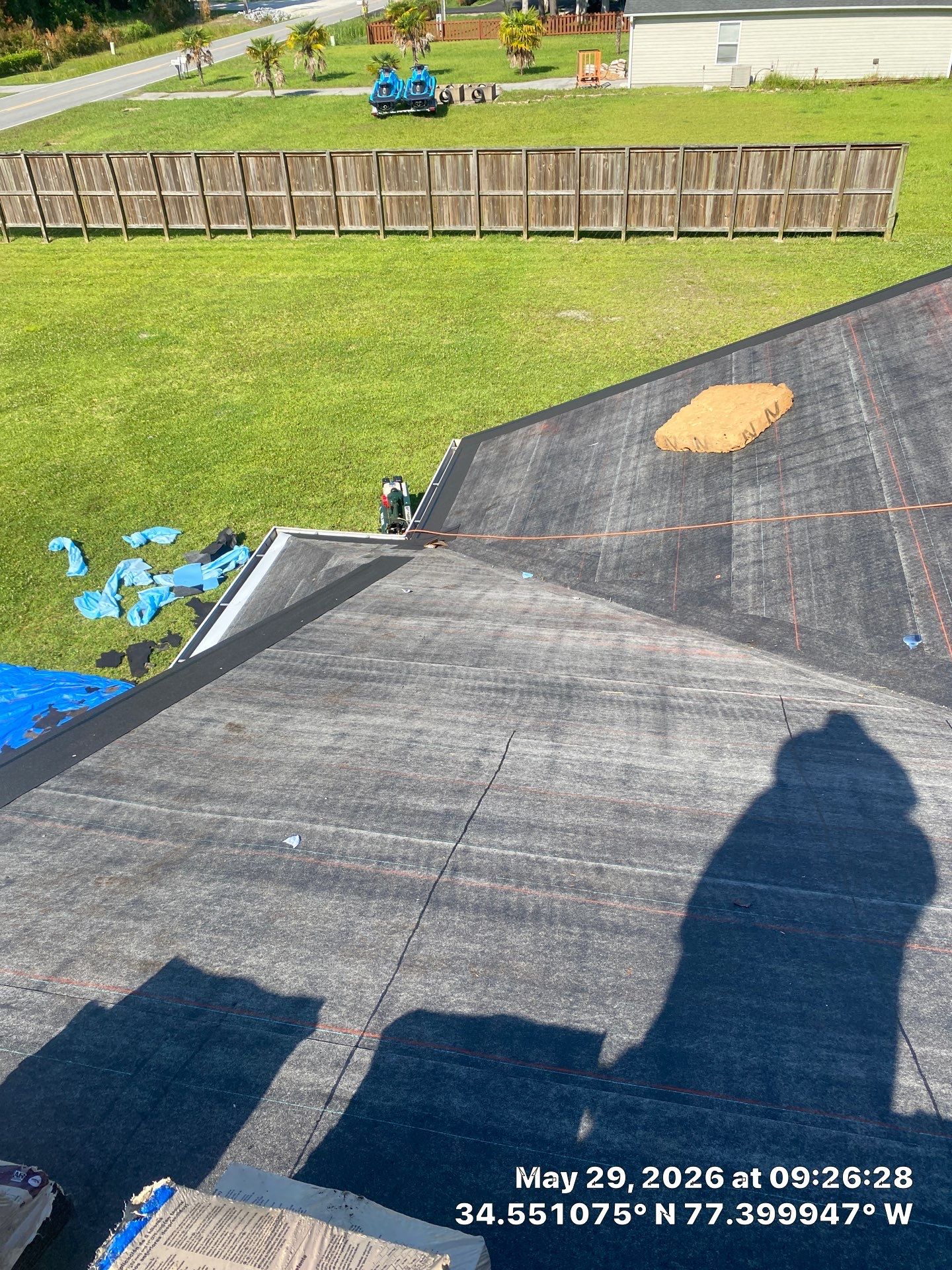 Fortified Roof Replacement in Sneads Ferry, NC using Certainteed Landmark Max Def Charcoal Black by RGR Construction and Roofing, LLC