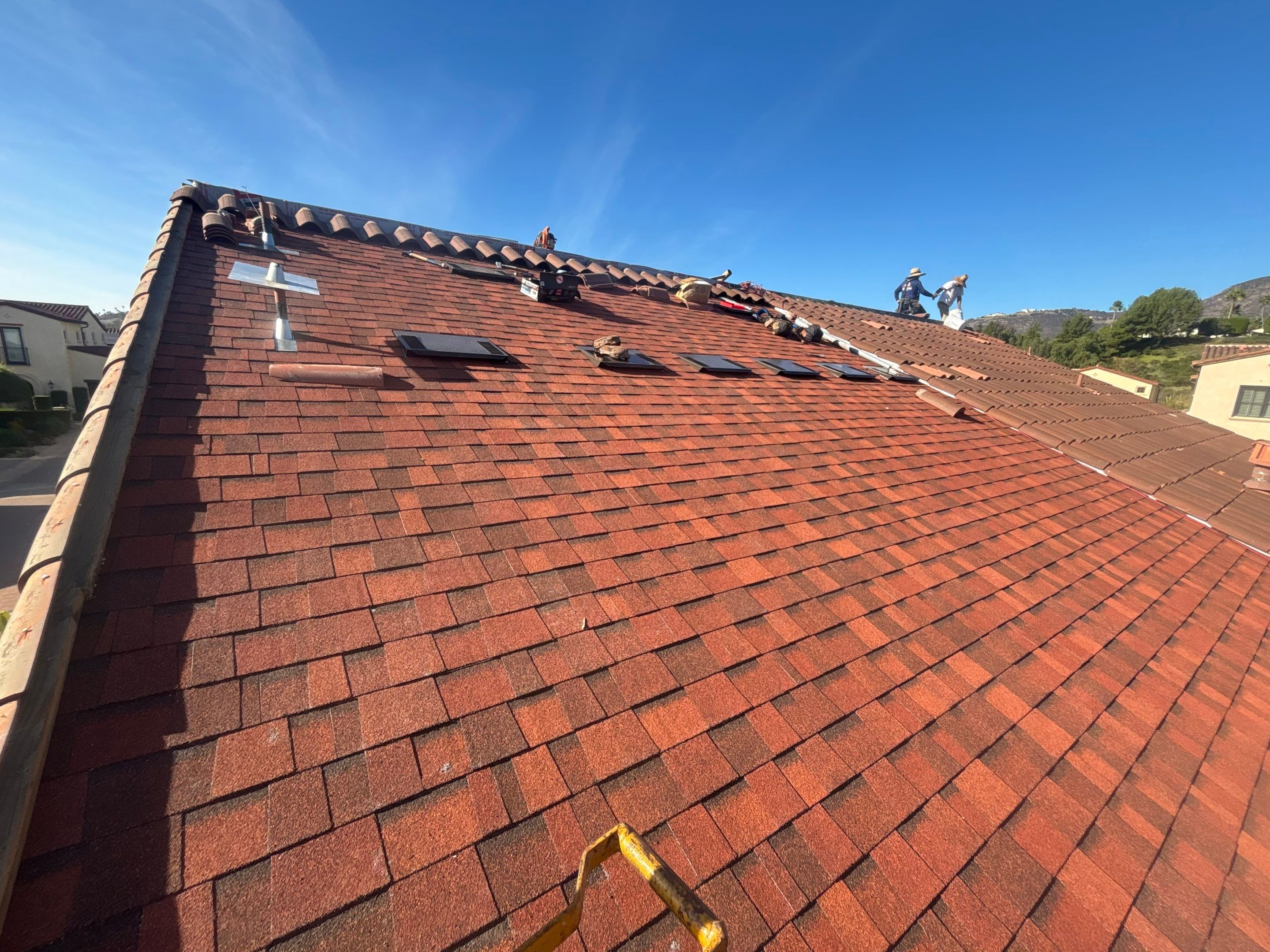 Rancho Santa Fe Solar Roof Integration & Clay Tile Roof Replacement by Zenith Roofing Services