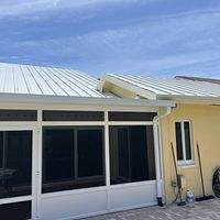.032 Aluminum 1.5" Mechanical Seam Solar White  by Total Roofing System The Metal Roof Experts