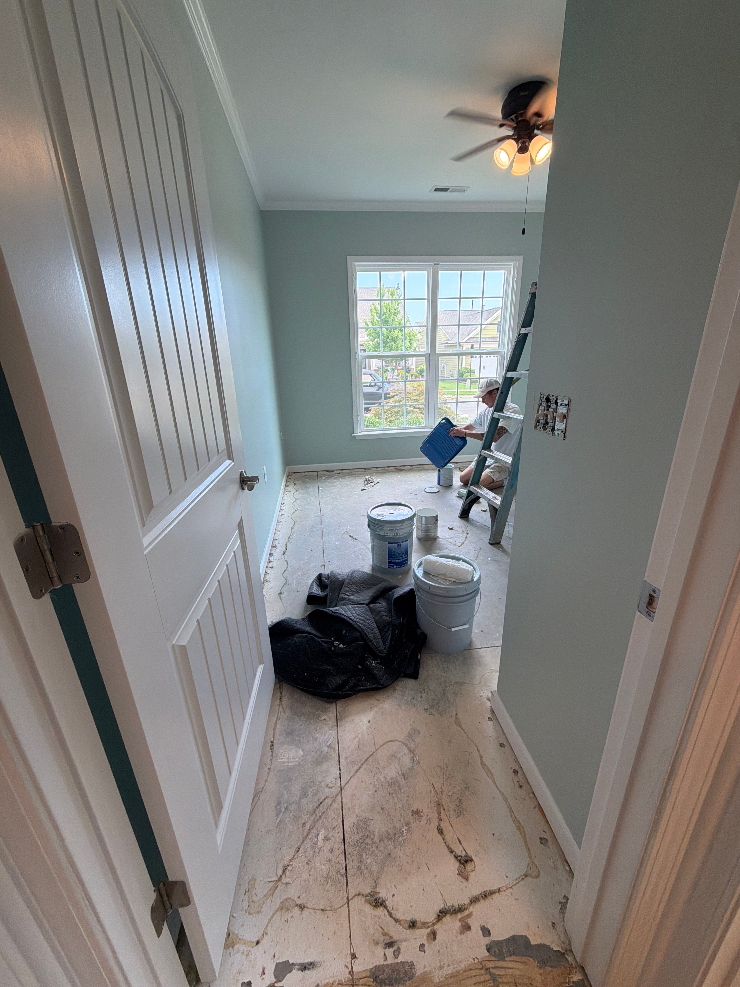 Luxury Vinyl Plank Flooring Installation and Interior Refresh in Durham by Billy Weatherspoon Contractor