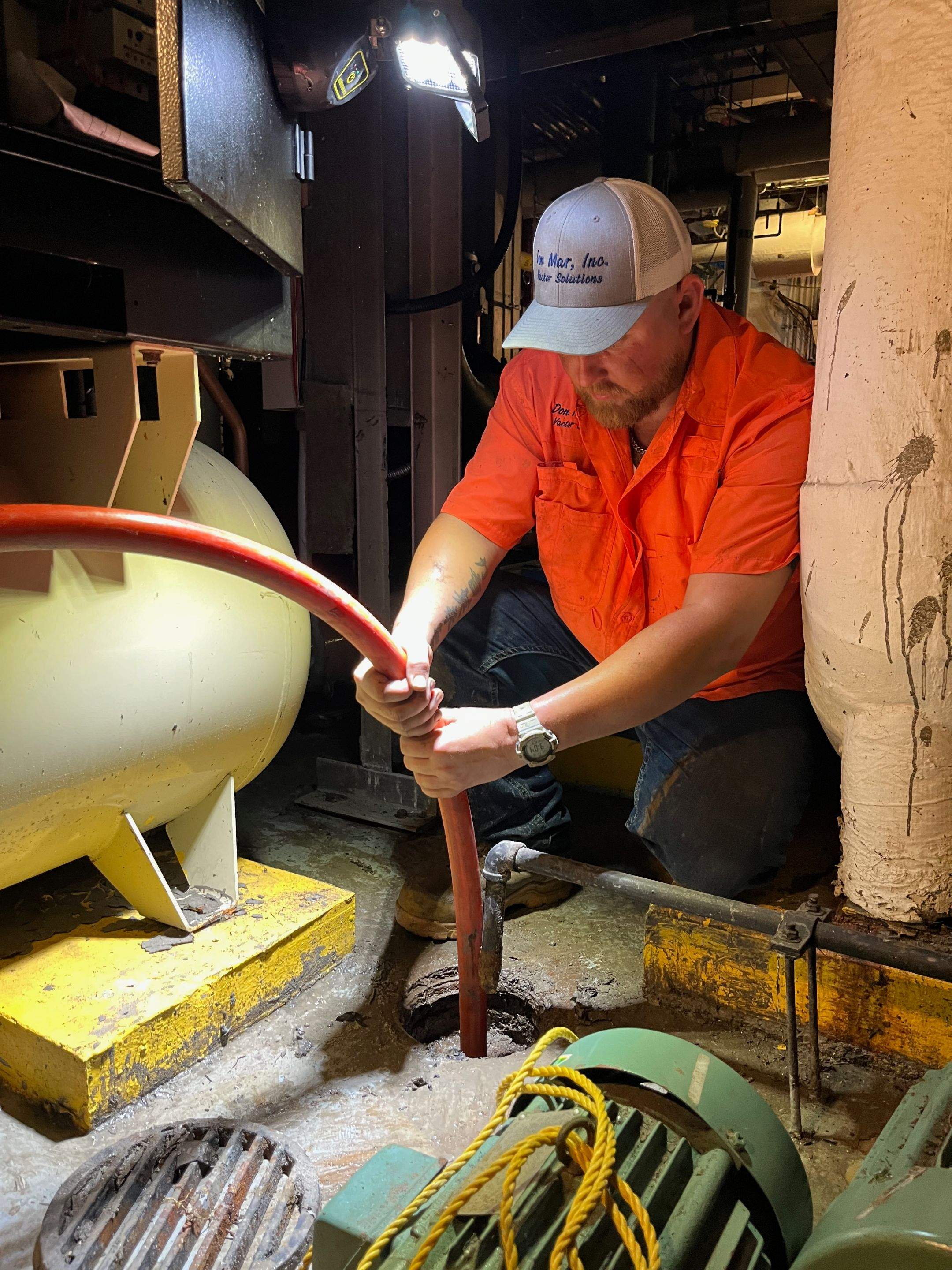 Ritz-Carlton NW Service Area Drain Cleaning by APS Power & Water